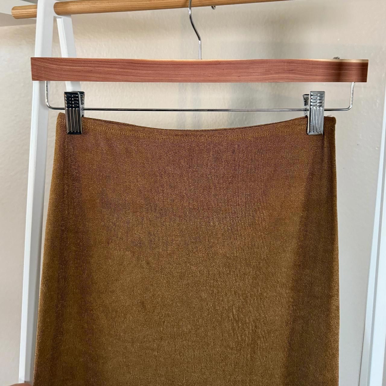 Designer brown maxi skirt🤎🧸 Size 27" / US 4 / IT 40 - 2 Thumbnail