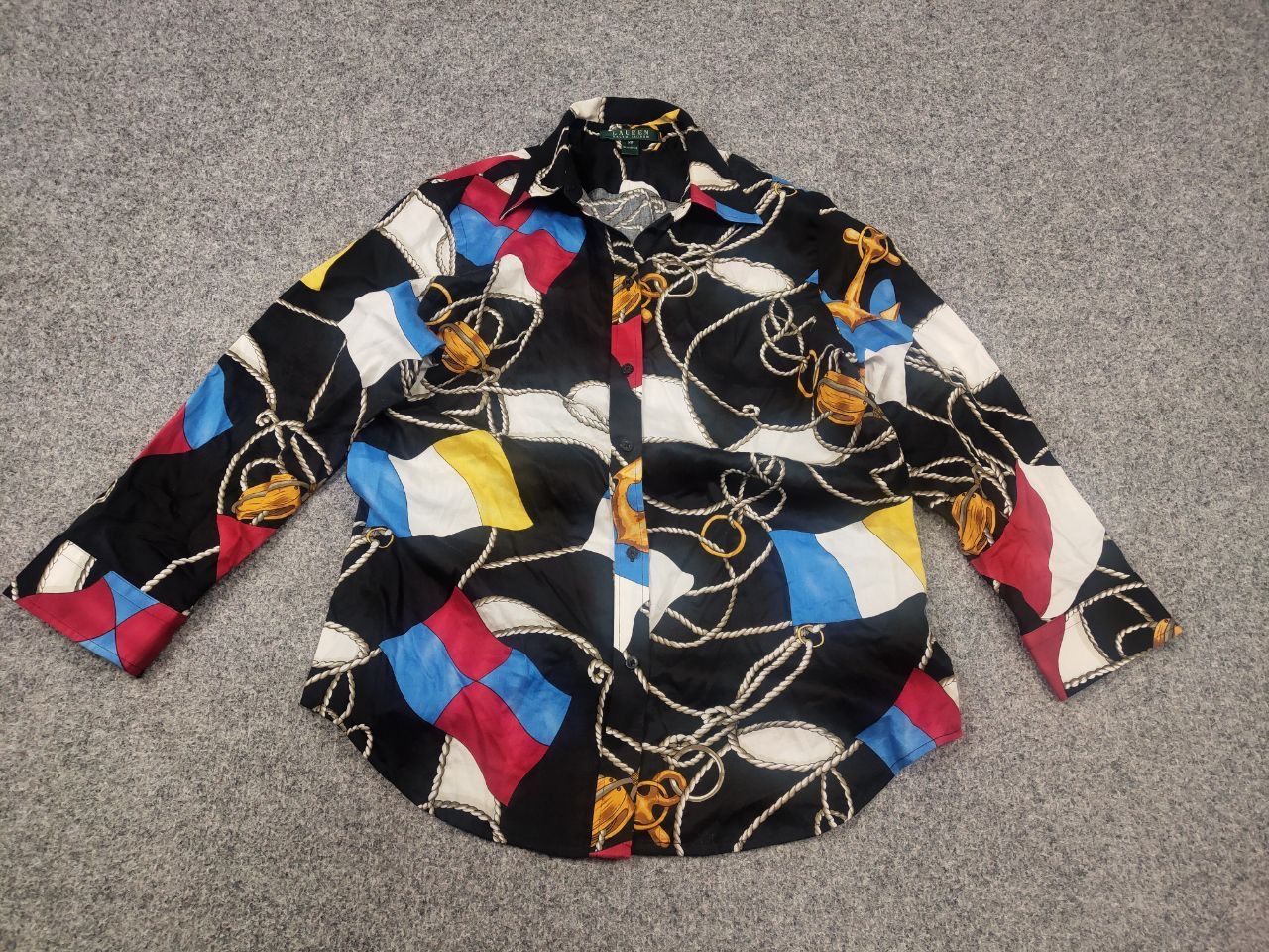 Lauren Ralph Lauren Lauren Ralph Lauren Vintage button up anchor nautical Shirt Size XS / US 0-2 / IT 36-38 - 3 Thumbnail