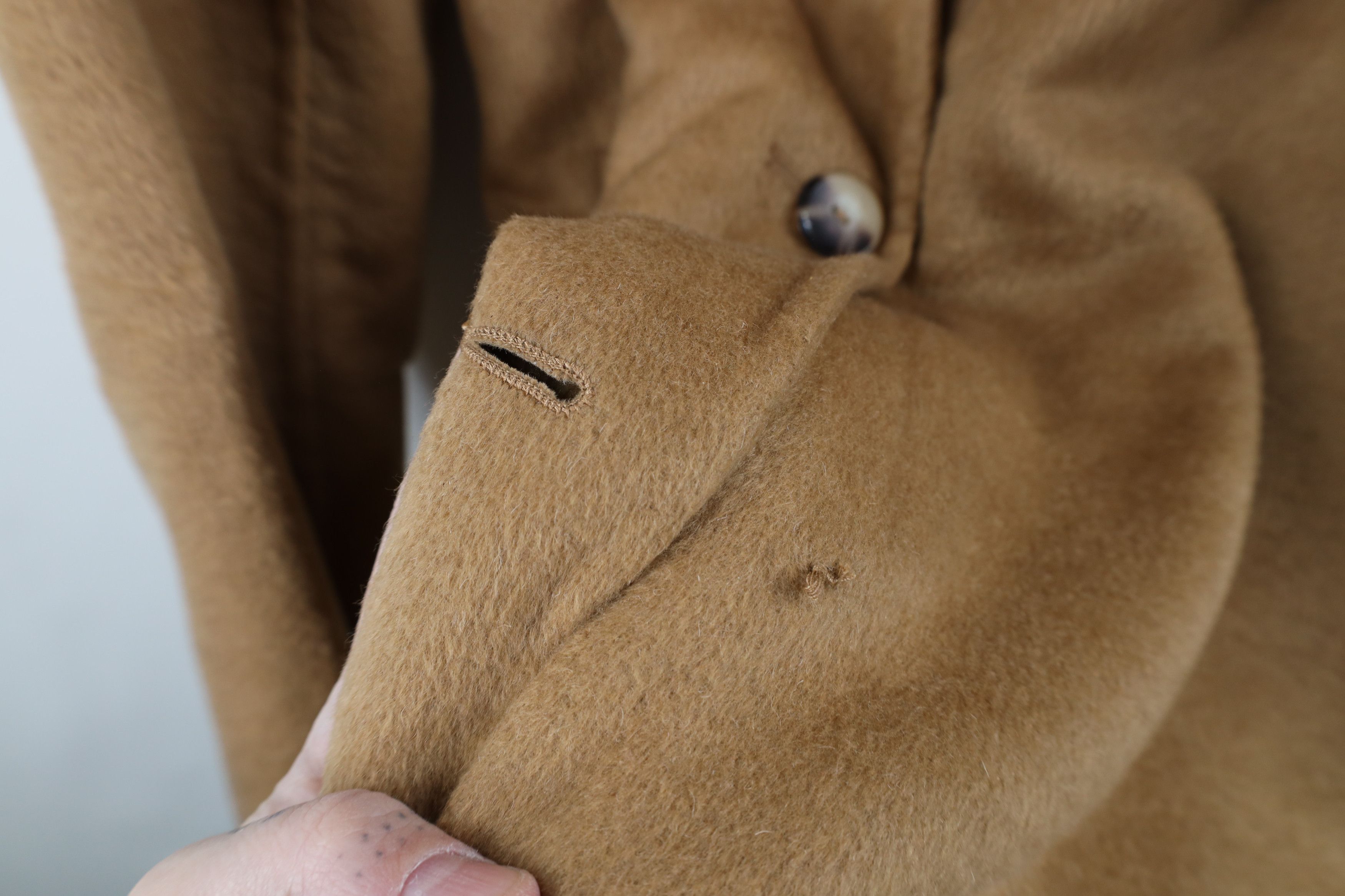 J. Jill J Jill Distressed Wool Blend Button Overcoat Jacket Brown Size XXL / US 16-18 / IT 52-54 - 4 Thumbnail