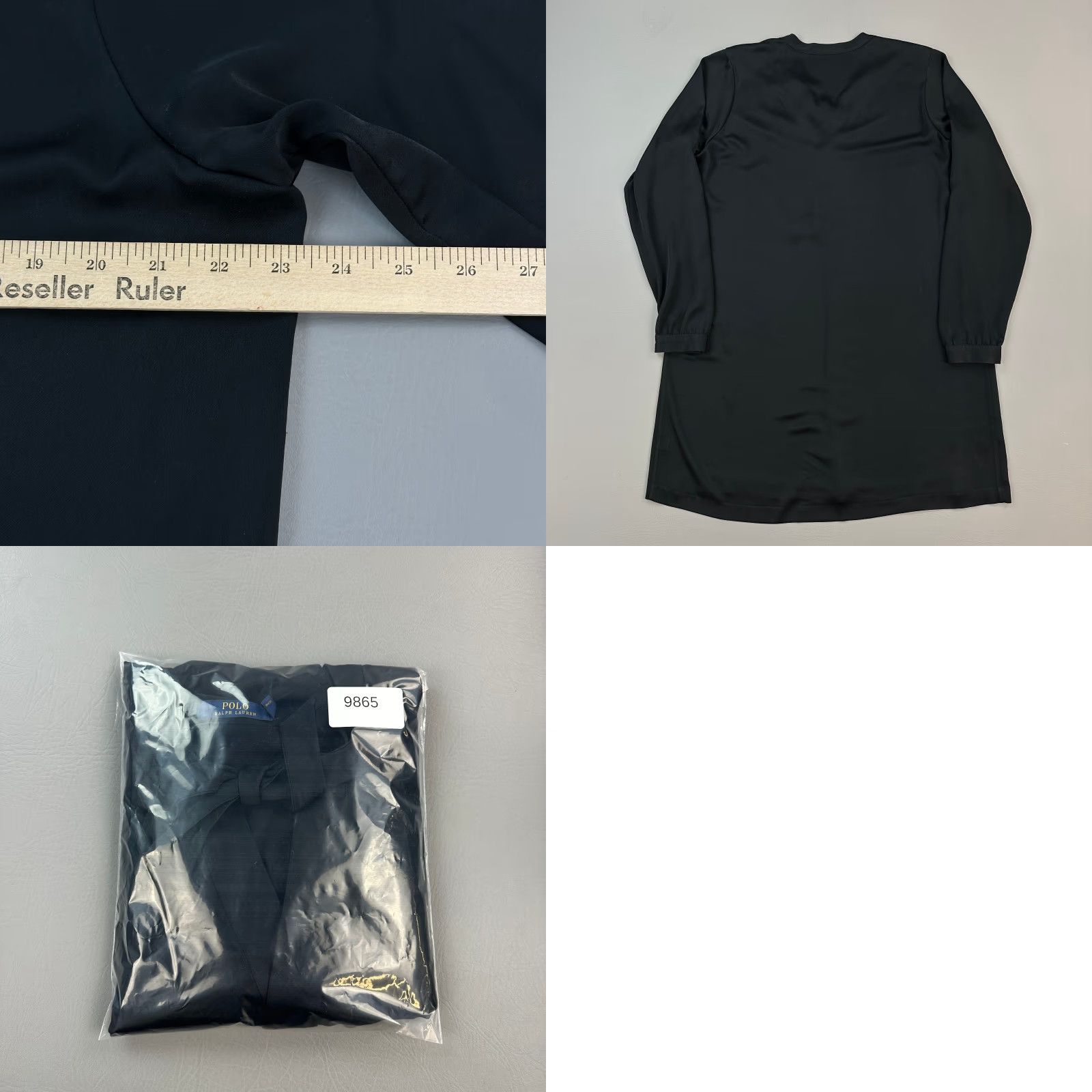 Polo Ralph Lauren Polo Ralph Lauren Dress Women’s 12 Black Tie Neck Long Sleeve Shift Classic Size XL / US 12-14 / IT 48-50 - 9 Thumbnail