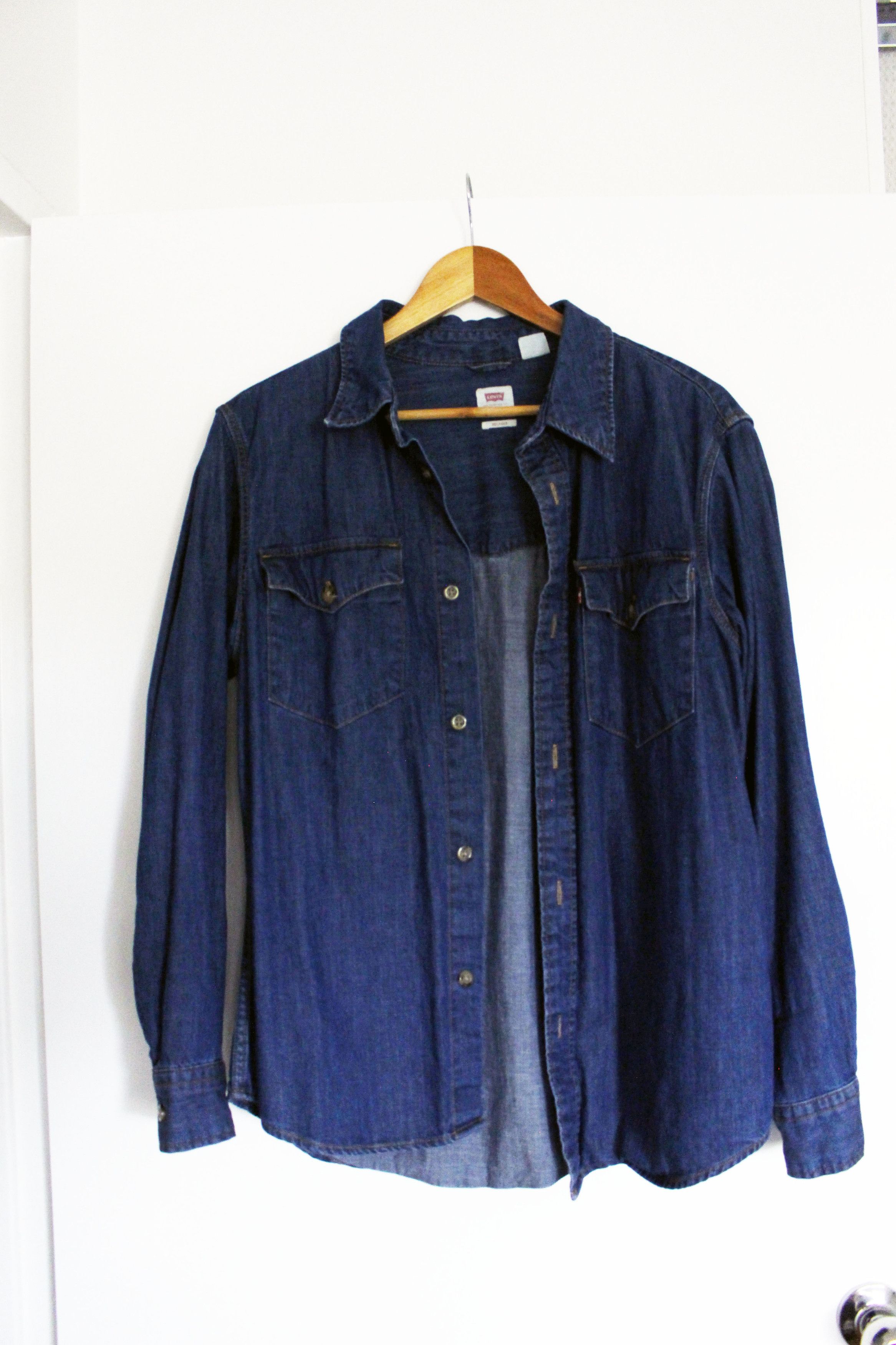 Levi's Denim Overshirt Size US M / EU 48-50 / 2 - 1 Thumbnail