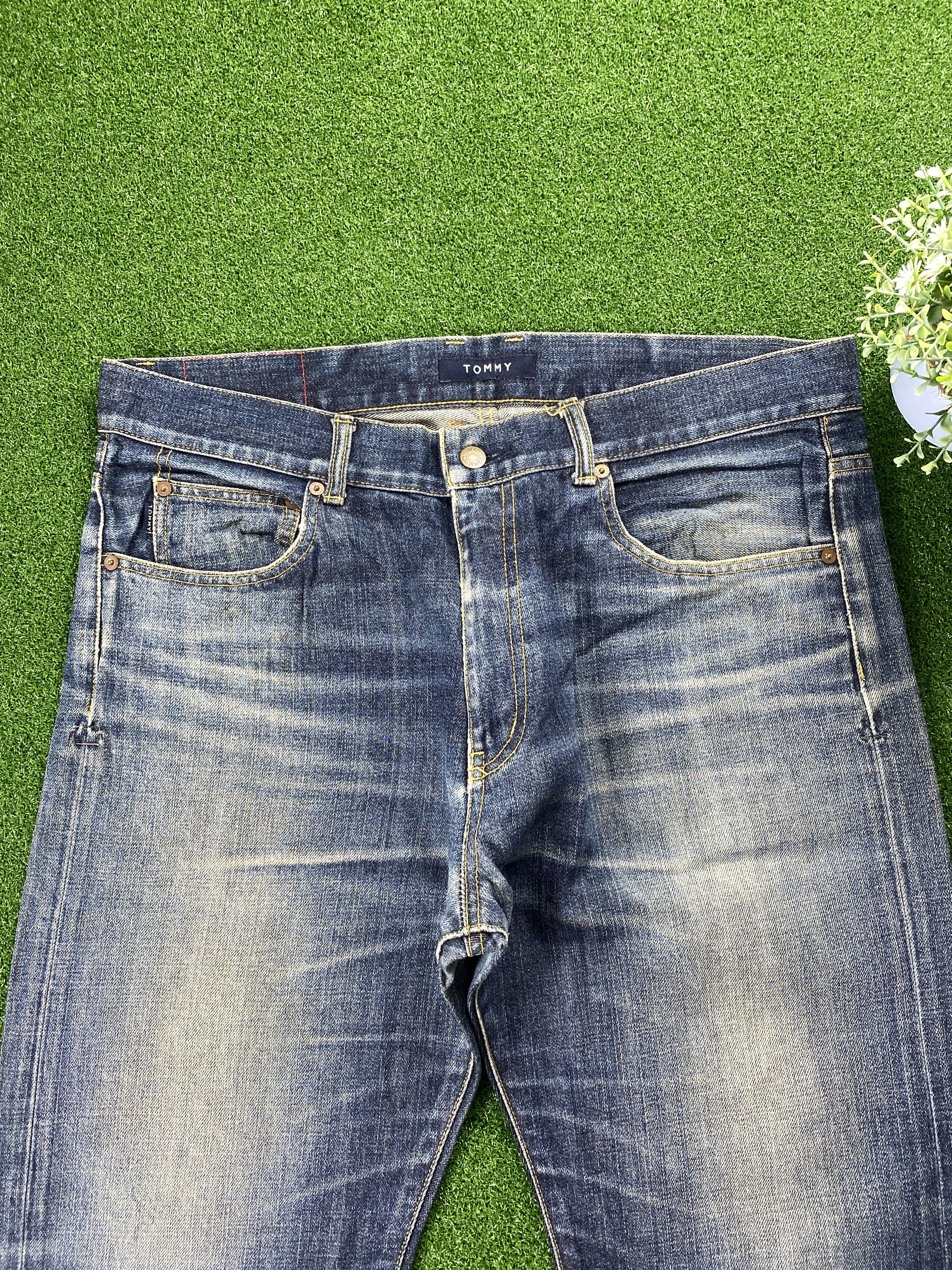 Tommy Hilfiger 💢 Selvedge Vintage Tommy Faded Blue Jeans CP0090 Size US 38 / EU 54 - 2 Thumbnail