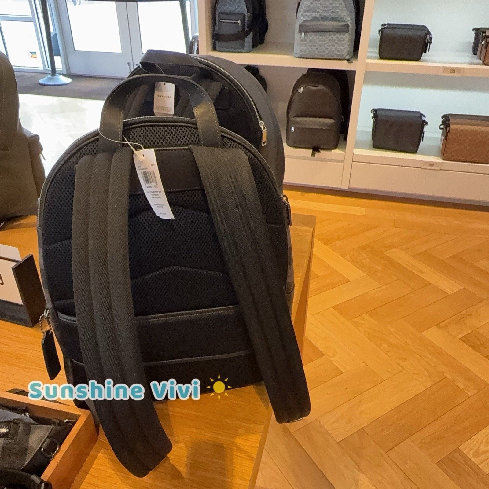 Coach NWT Coach Taylor Backpack Stripes Gunmetal/Black/Grey CDX88 Size ONE SIZE - 4 Thumbnail