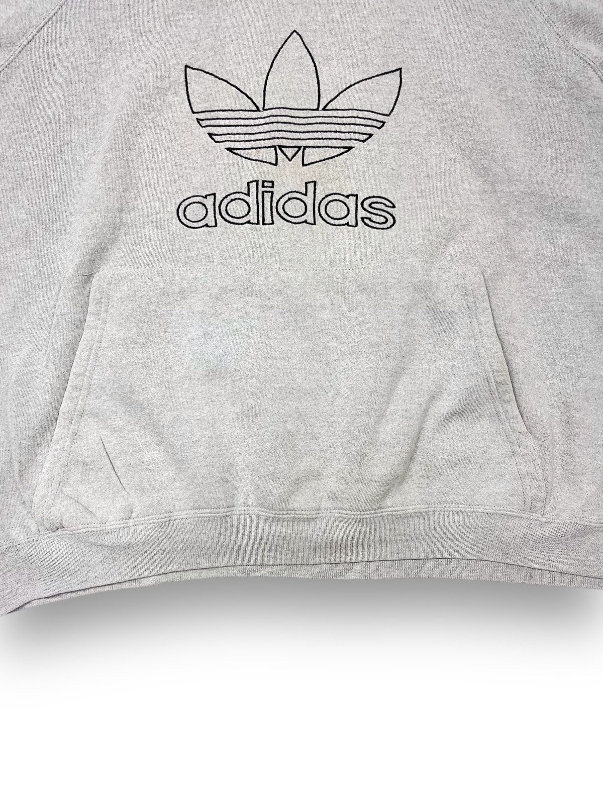 Adidas 90s Adidas Trefoil Vintage Heavyweight Hoodie Size US XL / EU 56 / 4 - 5 Thumbnail