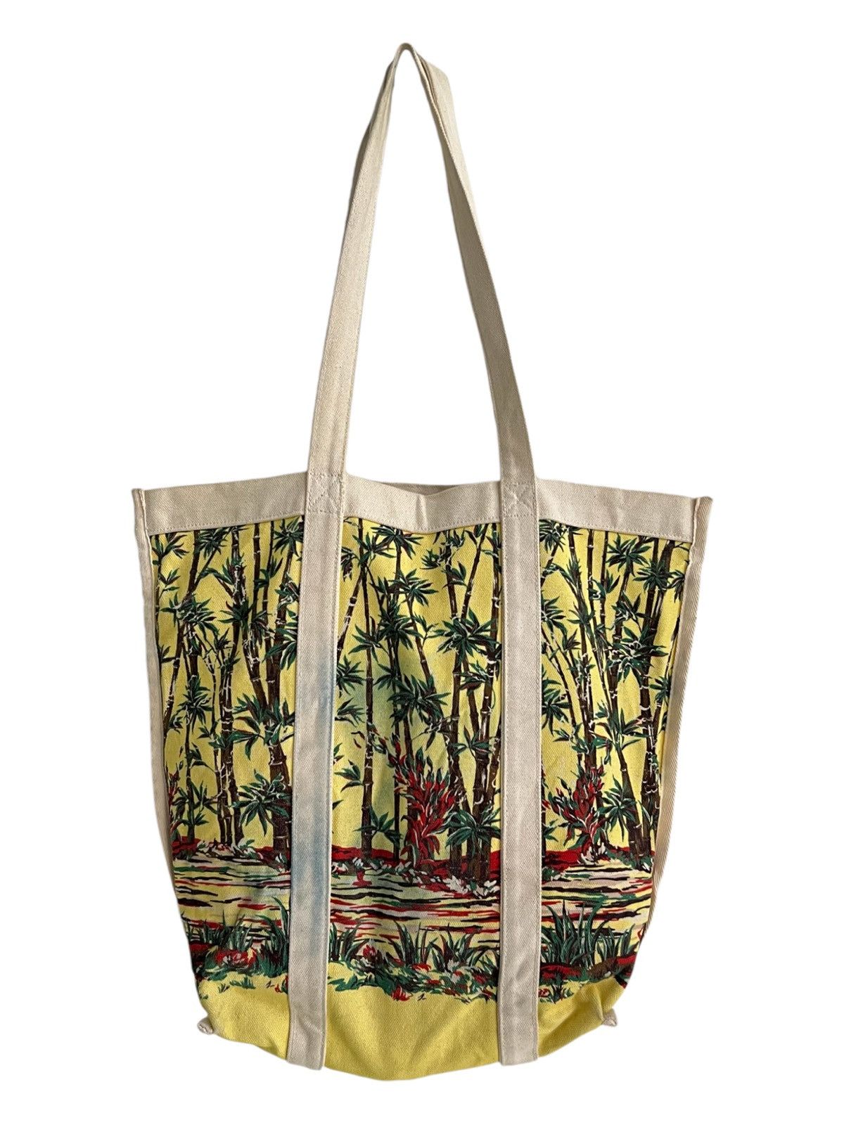 Art Comes First × GU 🇯🇵 Ltd Beautiful People GU Aloha Motif Canvas Shoulder Bag Size ONE SIZE - 5 Thumbnail