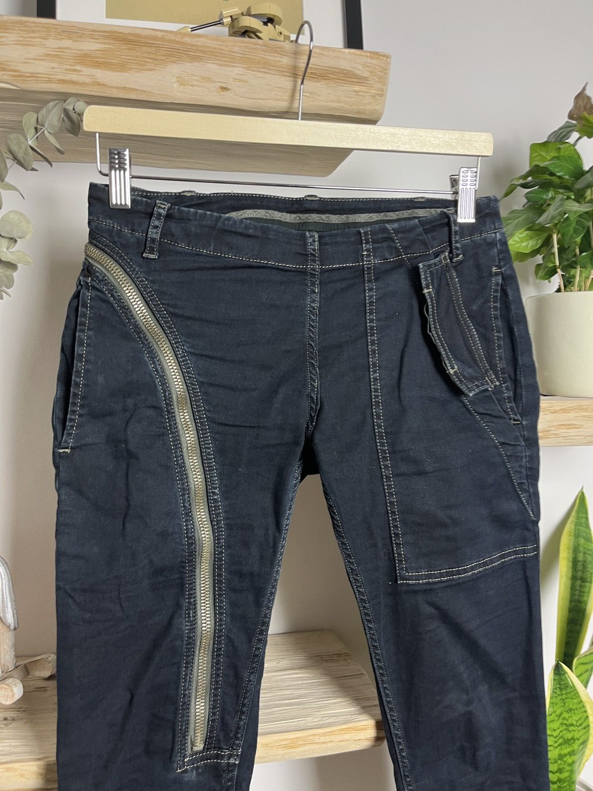 Rick Owens FW15 Aircut Jeans denim washed black Size US 28 / EU 44 - 3 Thumbnail