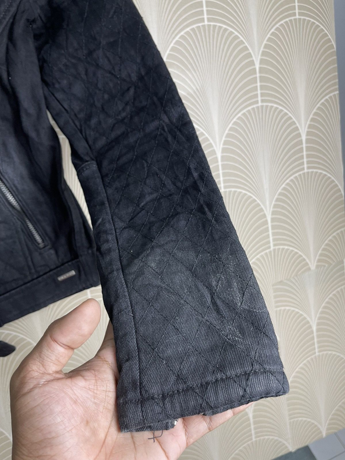 Diesel VINTAGE DIESEL QUILTED DOUBLE COLLAR BIKER JACKET Size US XS / EU 42 / 0 - 7 Thumbnail