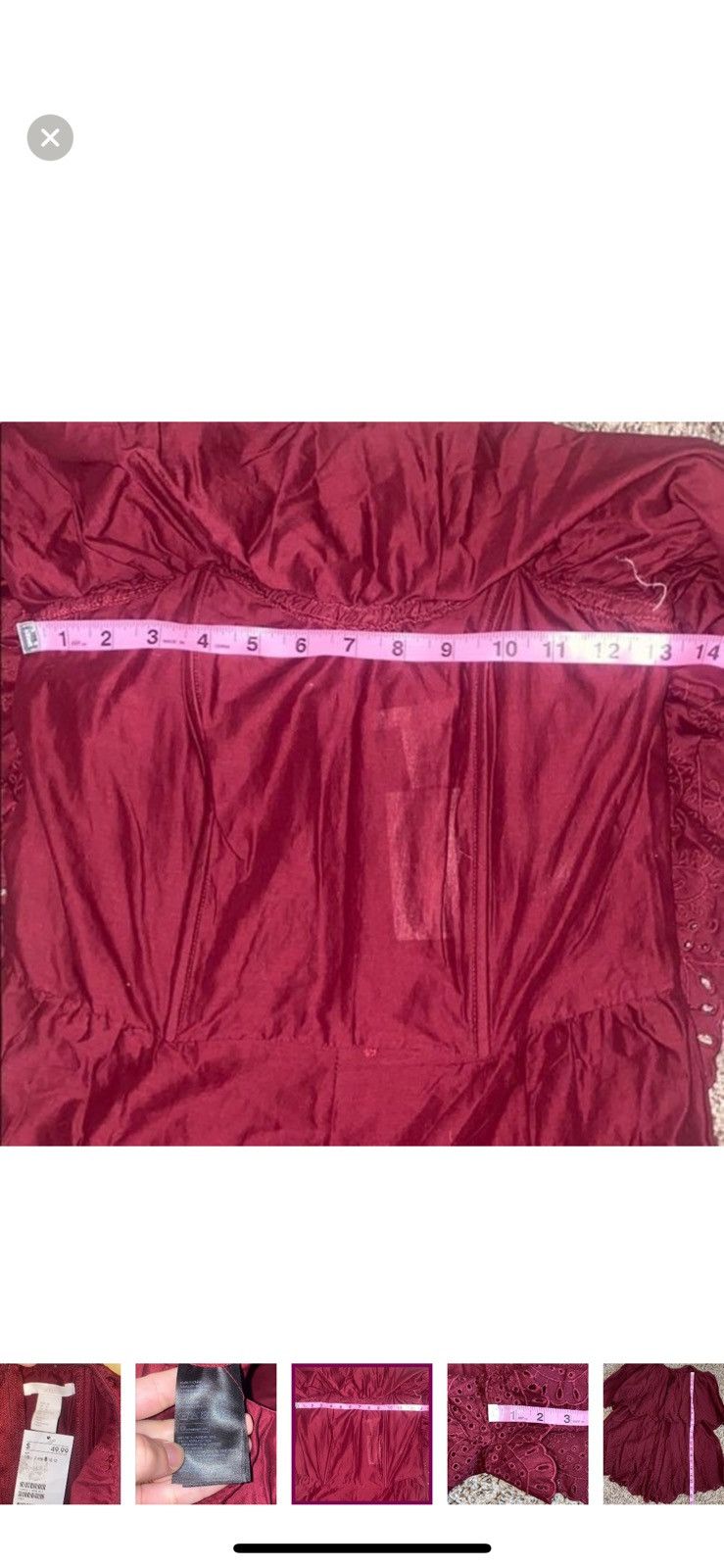 H&M H &‎ M strapless romper women’s size 8 Size 30" / US 8 / IT 44 - 8 Thumbnail
