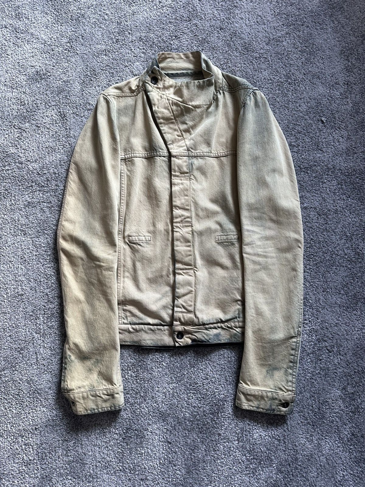 Rick Owens Drkshdw 1/1 Sample Rick Owens Drkshdw ss14 Denim Bone Slave Jacket Size US M / EU 48-50 / 2 - 1 Thumbnail