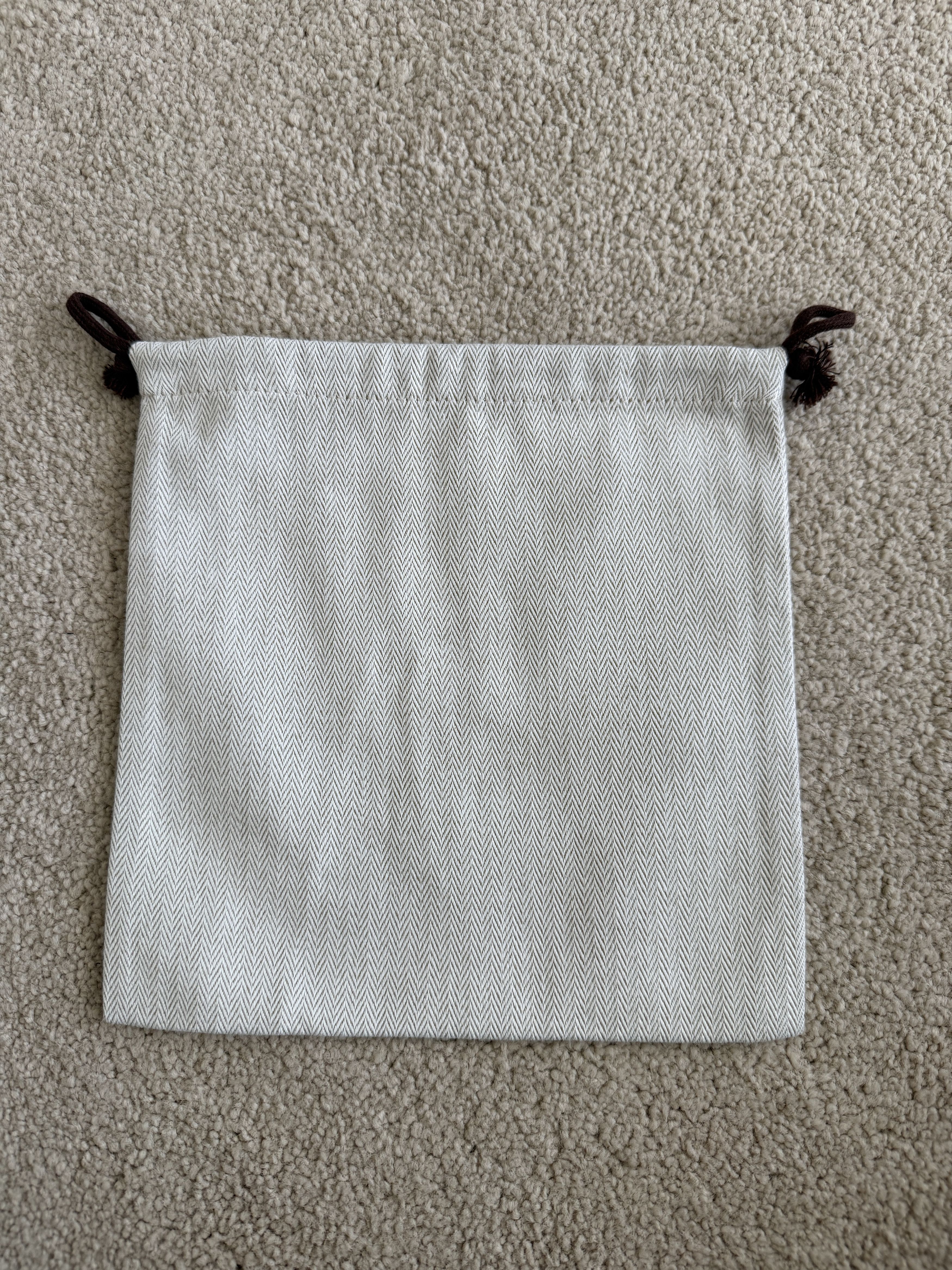 Hermes Authentic Hermes Herringbone Tweed Small Drawstring Dustbag Size ONE SIZE - 2 Thumbnail