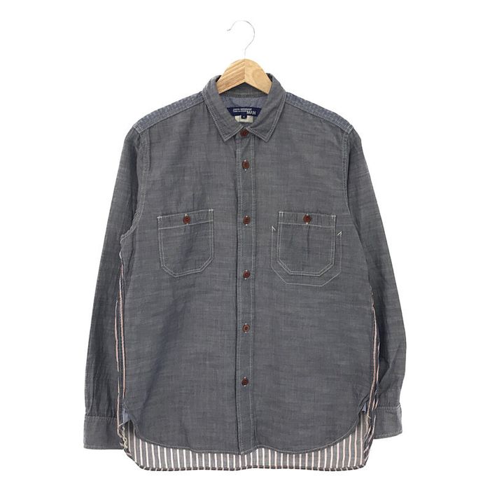 Junya Watanabe Shirt Striped allover pattern switching elbow