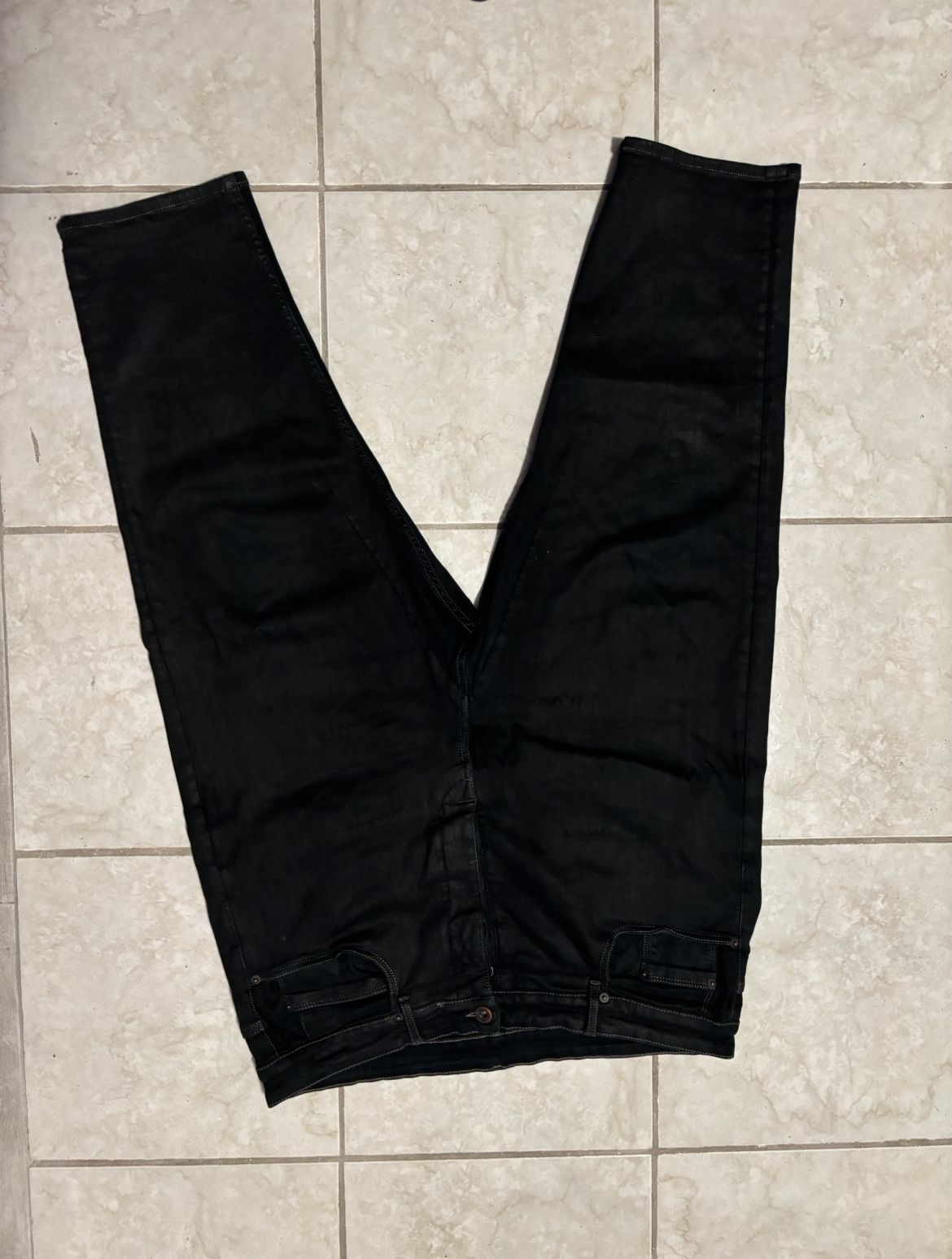 image of Rick Owens Cropped Cut Astaire in Black, Men's (Size 36)