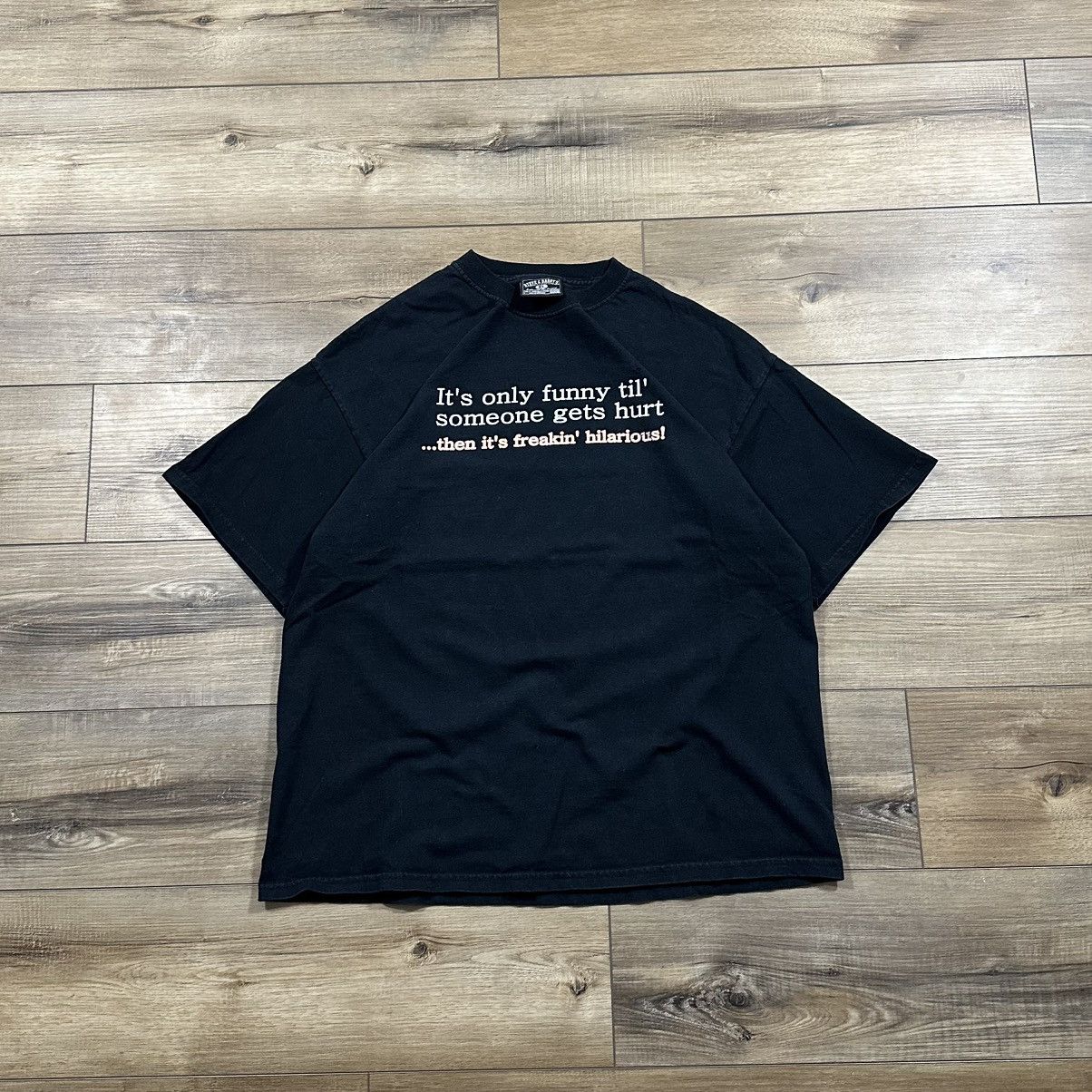 Steve And Barrys Vintage 2000s Y2K Steve & Barry’s Funny Comedy Graphic Tee Size US XL / EU 56 / 4 - 1 Thumbnail