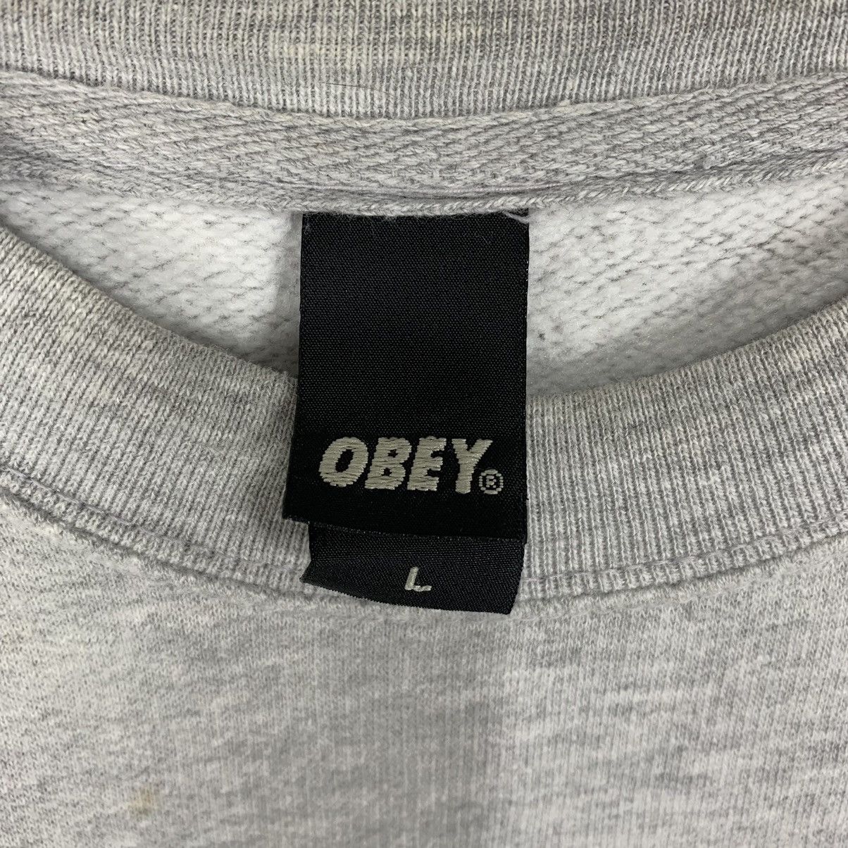 Obey × Vintage Vintage Obey Crewneck Sweatshirt Big Logo Size US L / EU 52-54 / 3 - 5 Thumbnail
