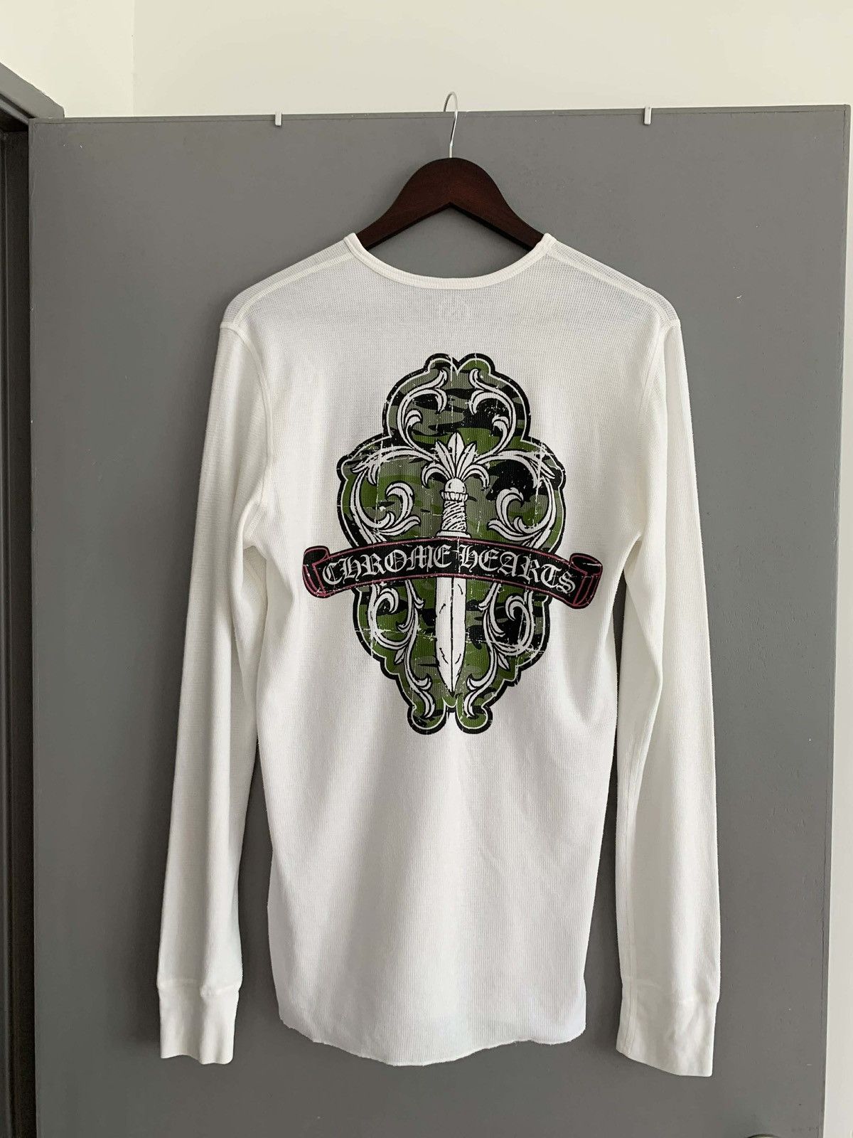 Chrome Hearts Chrome Hearts Green Vine Dagger Thermal Long Sleeve Size US M / EU 48-50 / 2 - 7 Thumbnail
