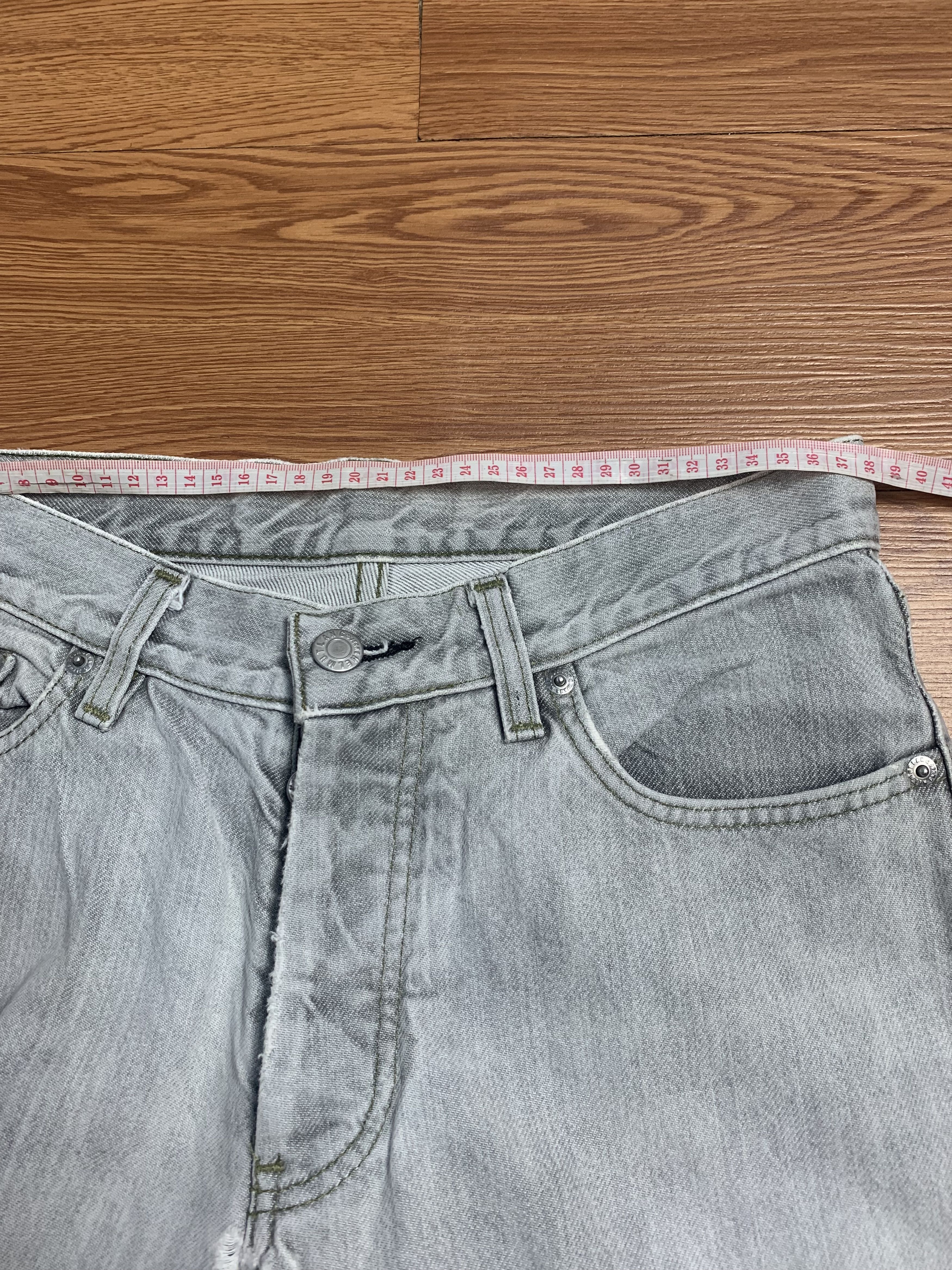 Helmut Lang Helmut Lang 1998 Gray Washed Denim Size US 29 - 12 Thumbnail