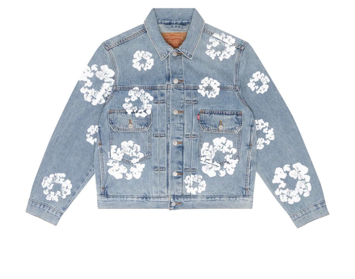 DENIM TEARS × Levi's Denim tears levis Type-2 All Over Wreath Light Wash Size US XL / EU 56 / 4 - 1 Thumbnail
