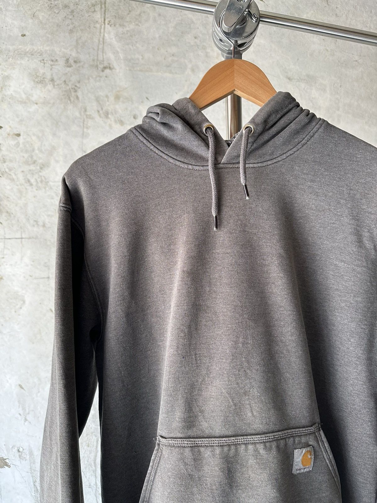 Carhartt × Stussy Y2K Vintage Carhartt grey distressed hoodie Size US M / EU 48-50 / 2 - 5 Thumbnail