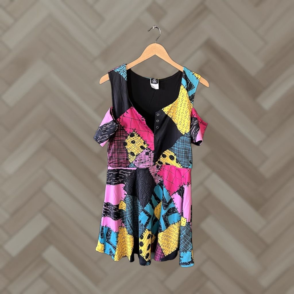 Hot Topic Hot Topic Juniors Sally Patchwork Dress Nightmare Before Christmas Cosplay Size L / US 10 / IT 46 - 1 Thumbnail