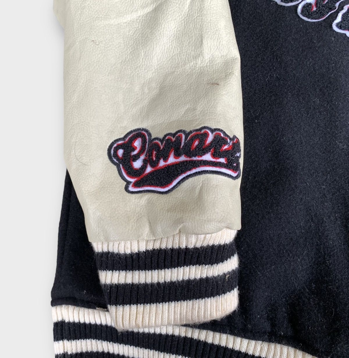 Other Conart 91 University Wool Leather Jacket Embroidered Logo Size US L / EU 52-54 / 3 - 11 Thumbnail