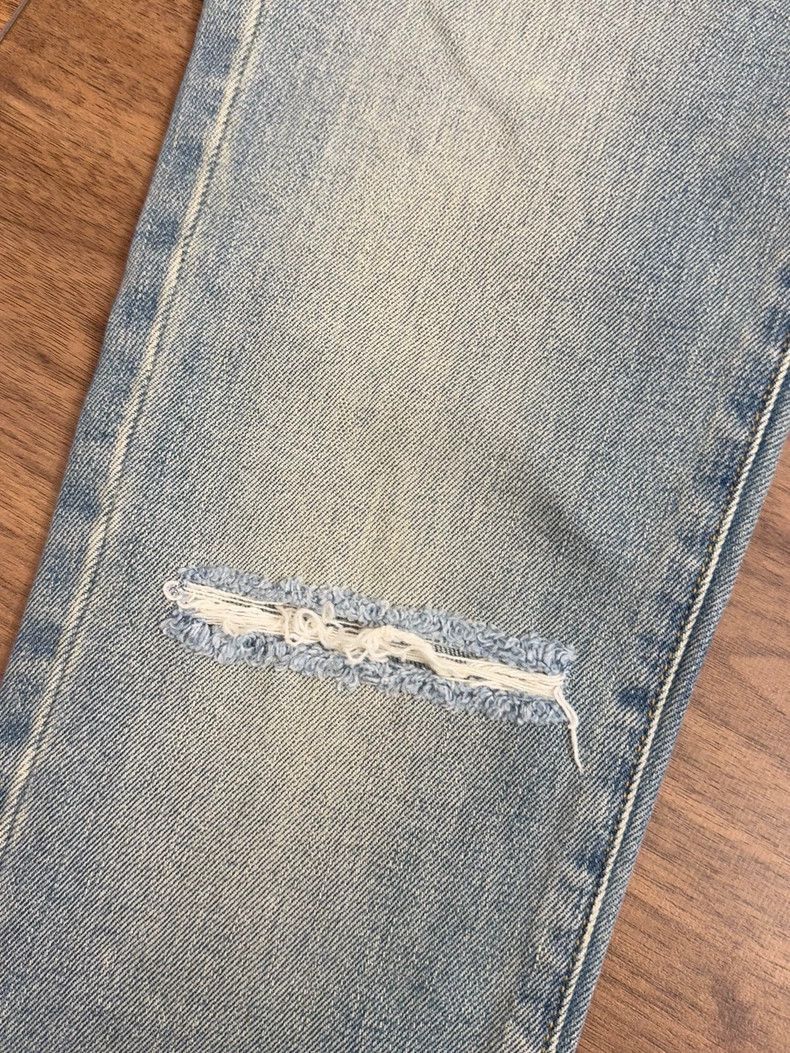 Yves Saint Laurent YSL Distressed Washed Denim Jeans- Size US 27 - 2 Thumbnail