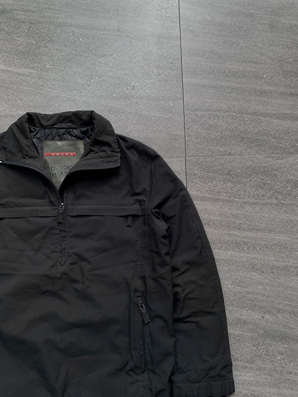 Prada FREE TAX! 2000s Red Tab Halfzip Polyester Jacket Size US S / EU 44-46 / 1 - 3 Thumbnail