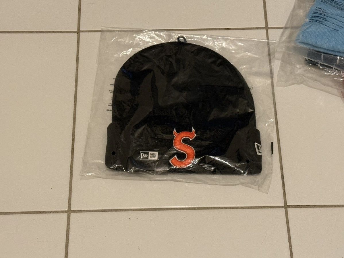 New Era × Supreme Supreme New Era S Logo Devil Beanie | Grailed