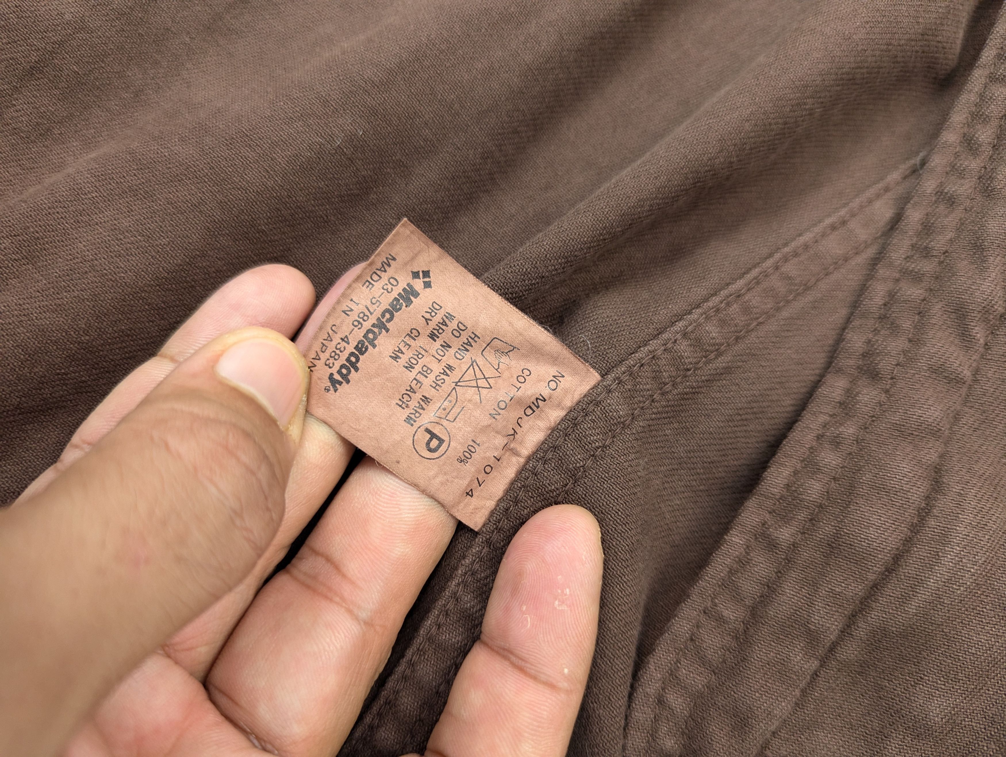 Japanese Brand Vintage Mackdaddy Distressed Brown Cotton Jacket Size US L / EU 52-54 / 3 - 18 Thumbnail