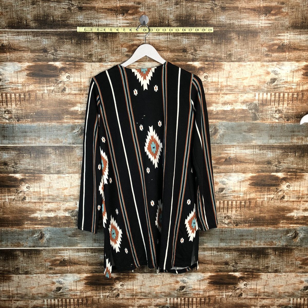 Japanese Brand Bliatanmu navajo Black Cardigan Knitwear #A1593 Size US M / EU 48-50 / 2 - 1 Thumbnail