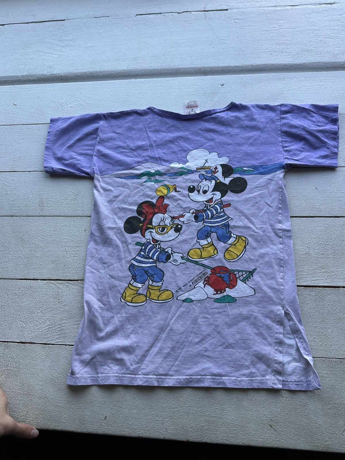 Disney 90s🚨RARE WALD DISNEY MICKEY MOUSE BIG LOGO MADE IN ITALY Size S / US 4 / IT 40 - 10 Thumbnail