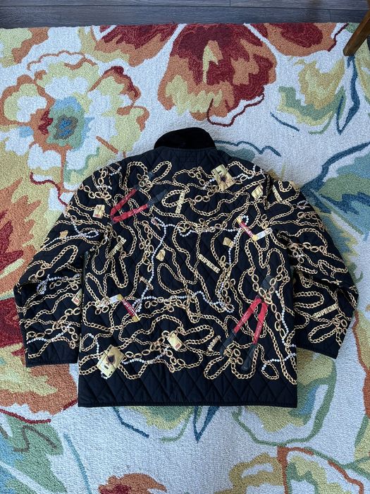 Supreme Supreme Chains Quilted Jacket FW20 Black | Grailed