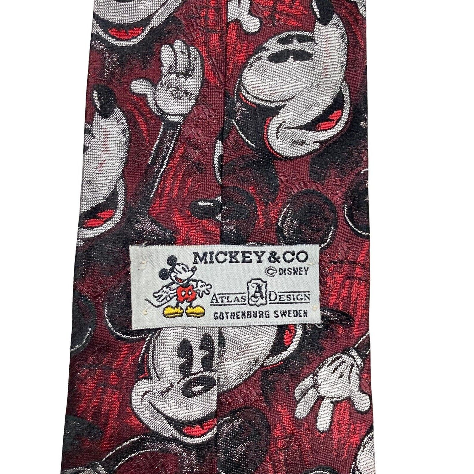 Disney Disney Mickey and Co Atlas Design Mickey Mouse Necktie Size ONE SIZE - 4 Thumbnail