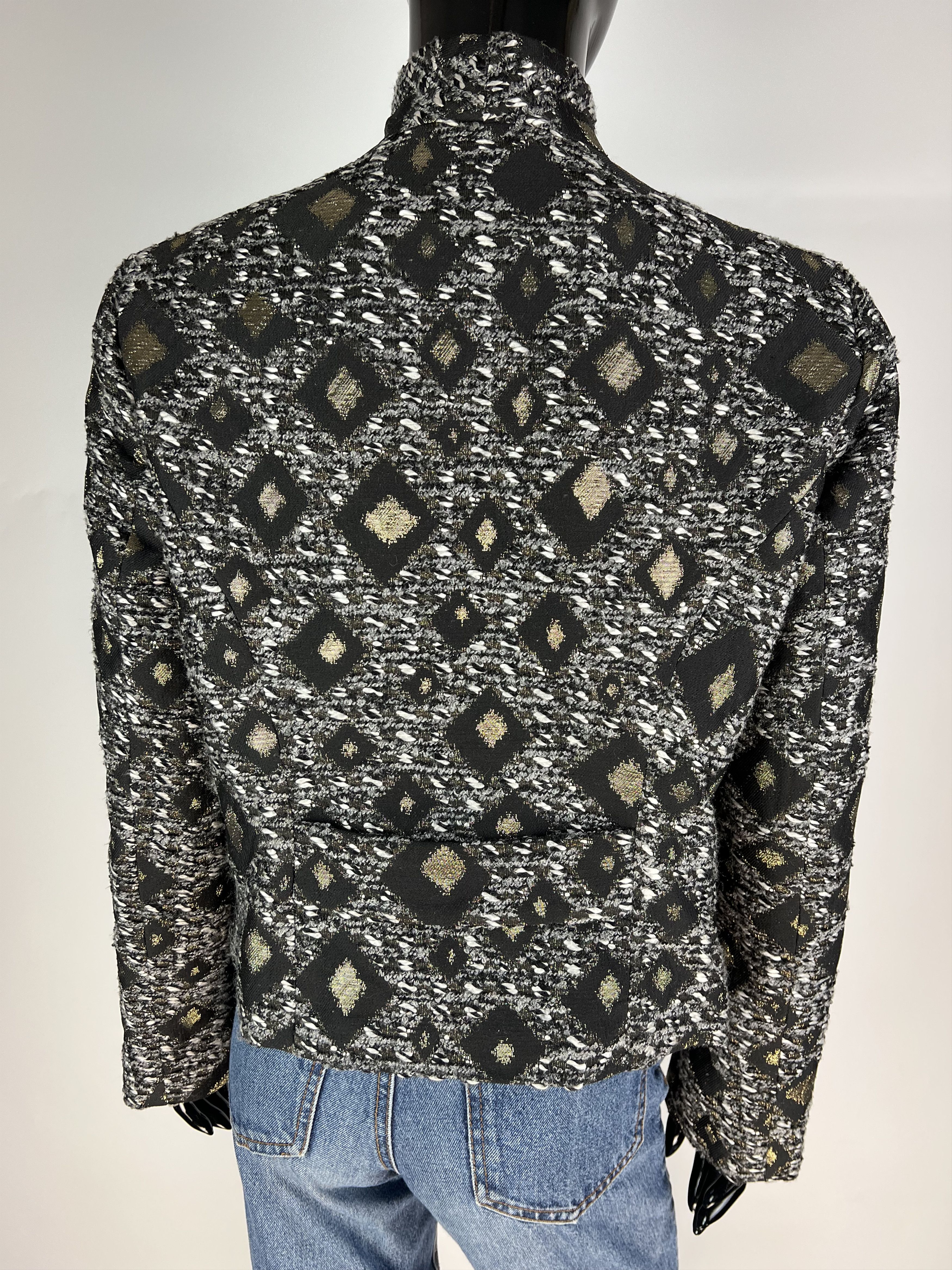 Lauren Ralph Lauren × Ralph Lauren Lauren Ralph Lauren Double Breasted Blazer Jacket Lurex Size M / US 6-8 / IT 42-44 - 4 Thumbnail
