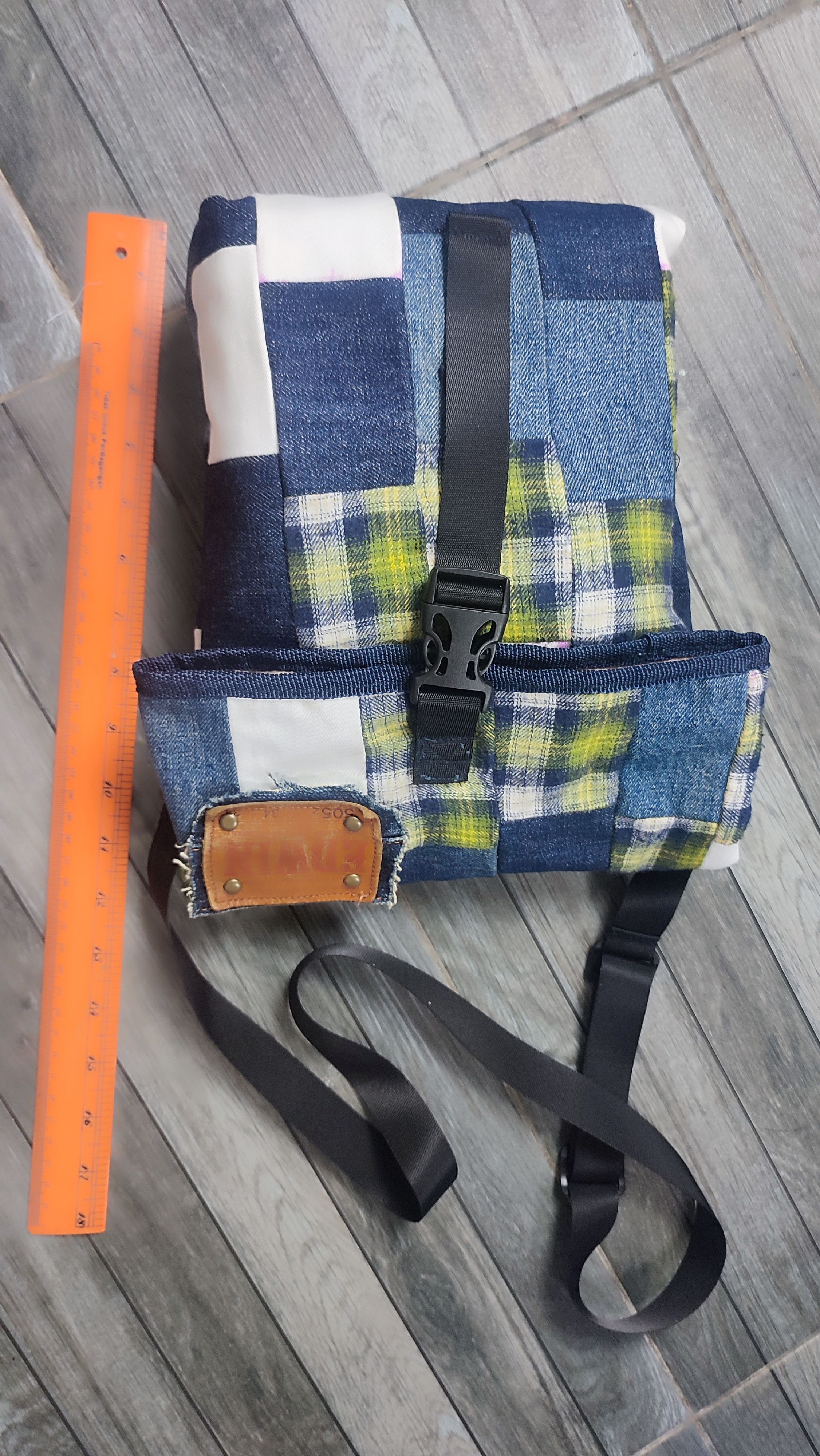Edwin × Handmade Handmade patchwork denim bag remake old jeans Size ONE SIZE - 12 Thumbnail