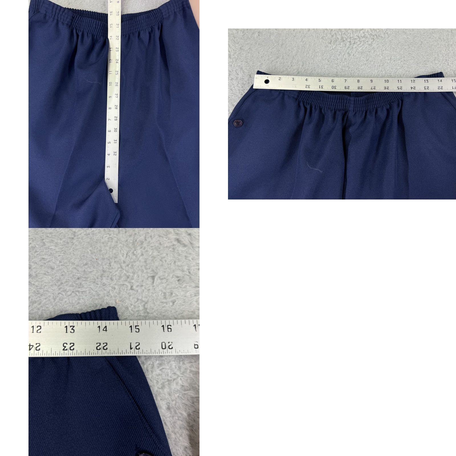 Vintage Separate Issue Pants Womens 20 Blue Polyester Pull On Straight Leg Chino Casual Regular (USA) Womens Size 42" / US 20 - 9 Thumbnail