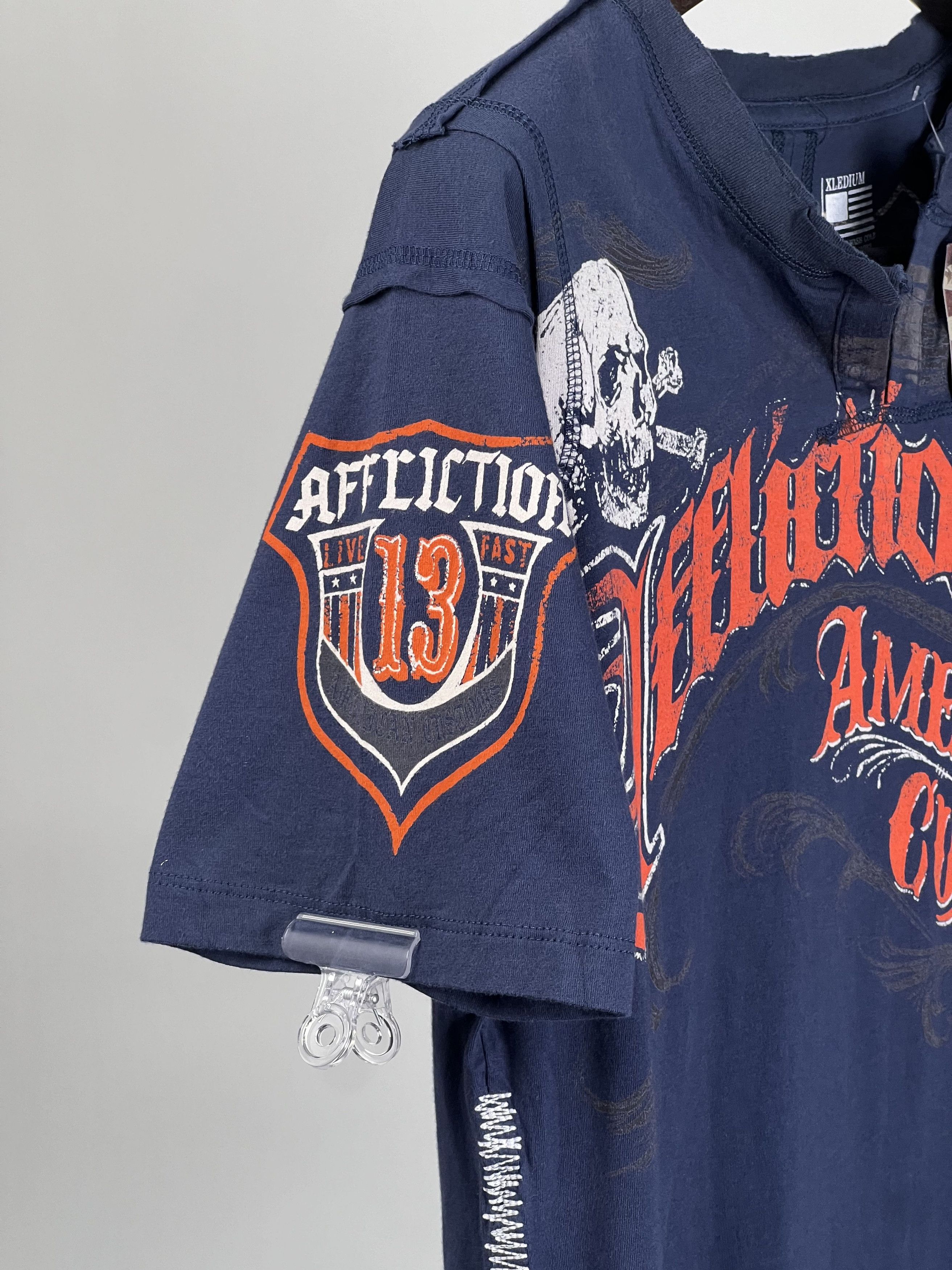 Affliction Brand new AMERICAN CUSTOMS SS TEE Size US XL / EU 56 / 4 - 8 Thumbnail