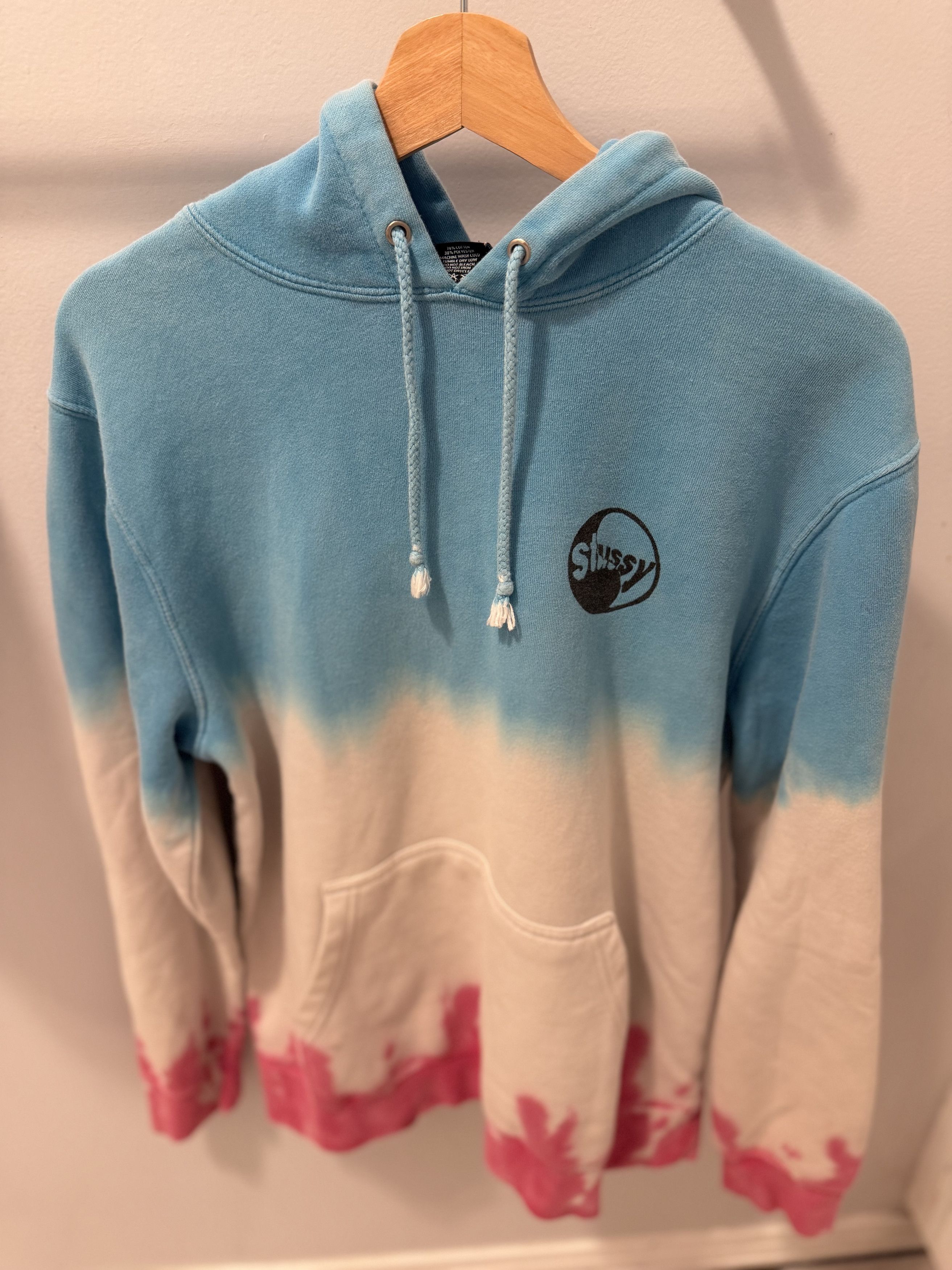 Stussy Stüssy Dip-Dye Hoodie | Blue Pink Fade | Discontinued Size US M / EU 48-50 / 2 - 1 Thumbnail