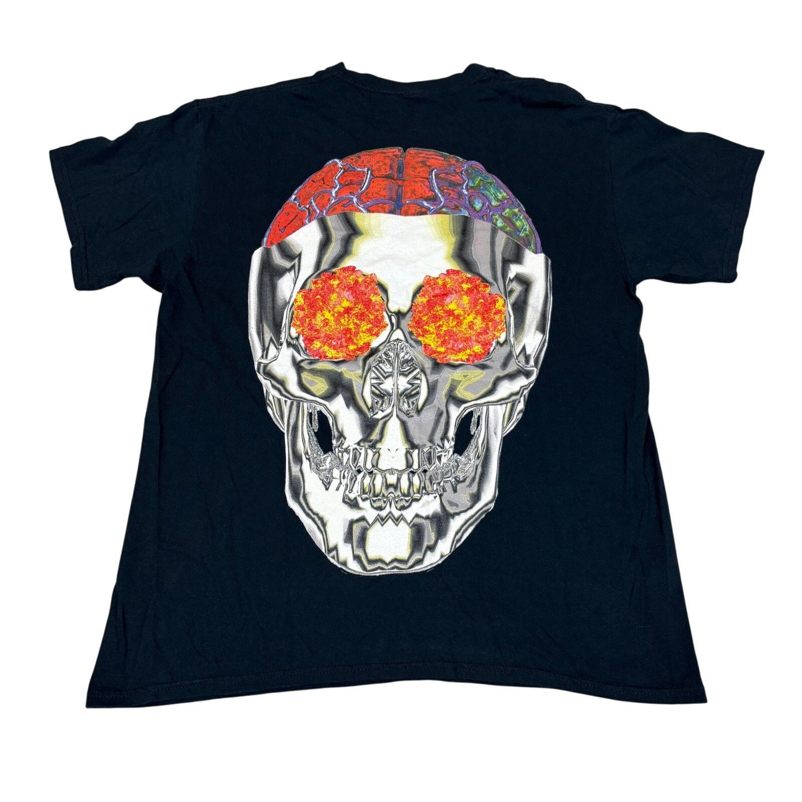 Travis Scott Travis Scott Birds Eye View Tour Metallic Skull Shirt Mens L Size US L / EU 52-54 / 3 - 1 Thumbnail