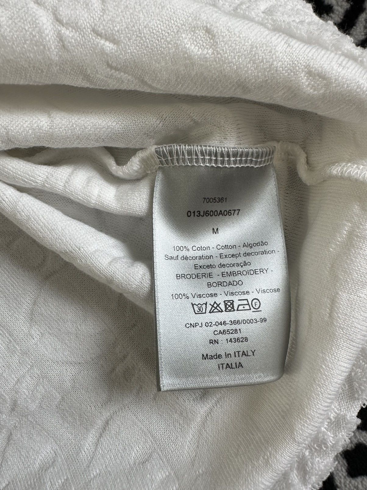 Dior Dior Oblique Relaxed-Fit T-Shirt - Off-White Cotton Jacquard Size US M / EU 48-50 / 2 - 3 Thumbnail