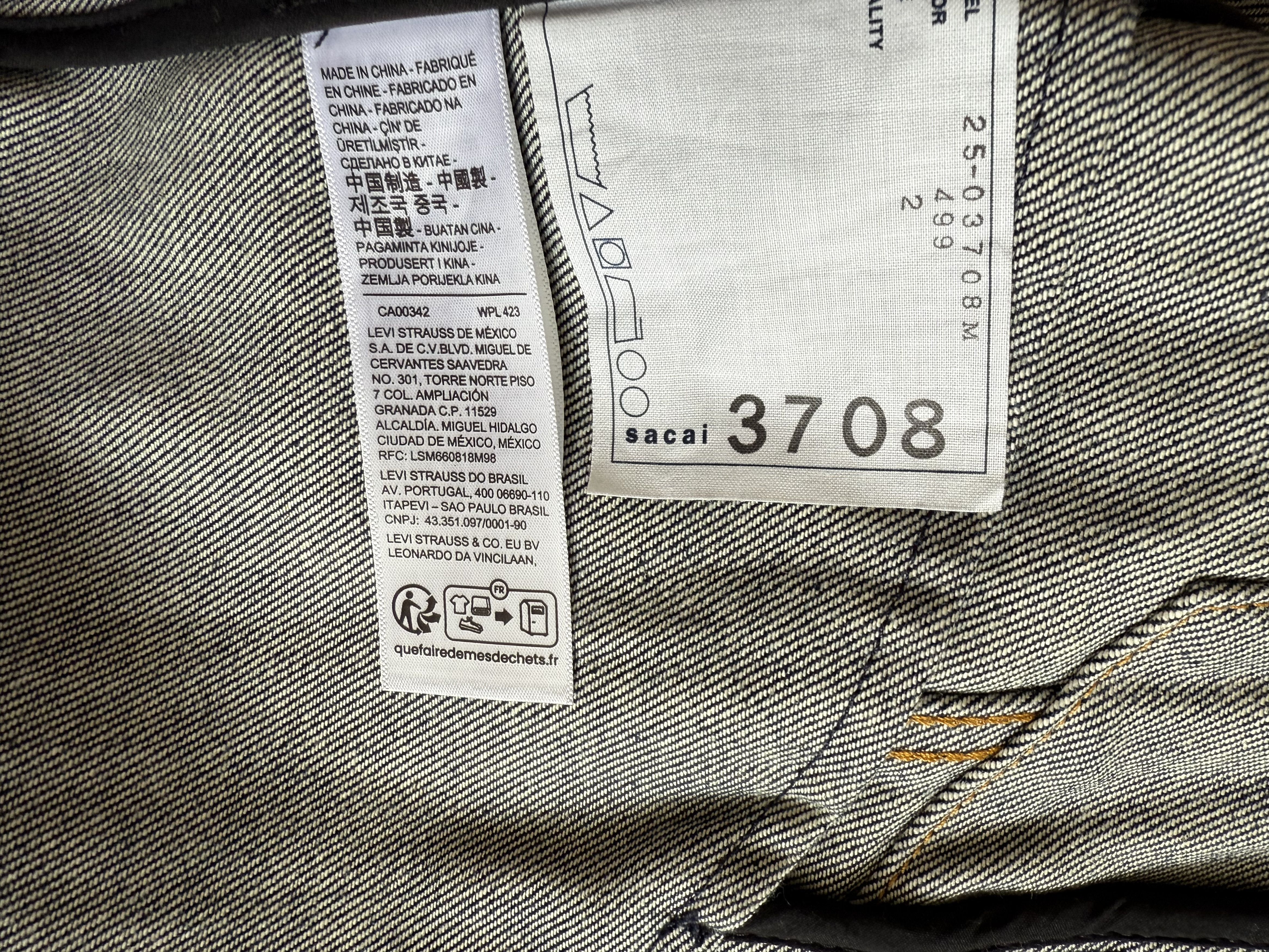 Sacai Sacai x Levis Jeans Jacket Size US M / EU 48-50 / 2 - 4 Thumbnail