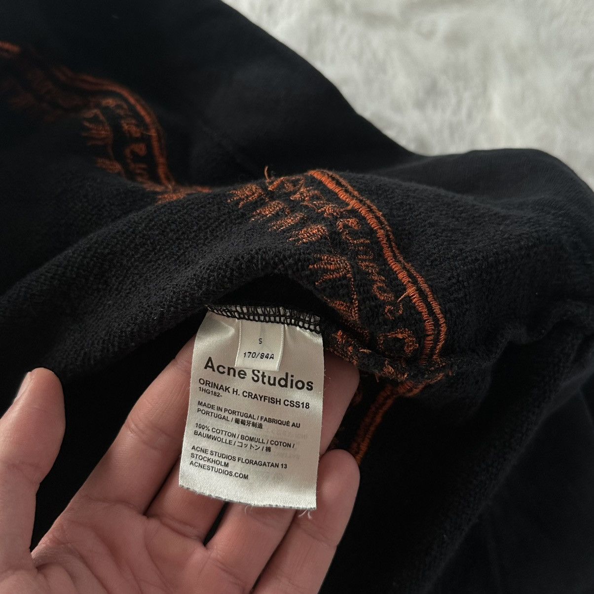 Acne Studios acne studious orinak h. crayfish hoody Size US S / EU 44-46 / 1 - 4 Thumbnail