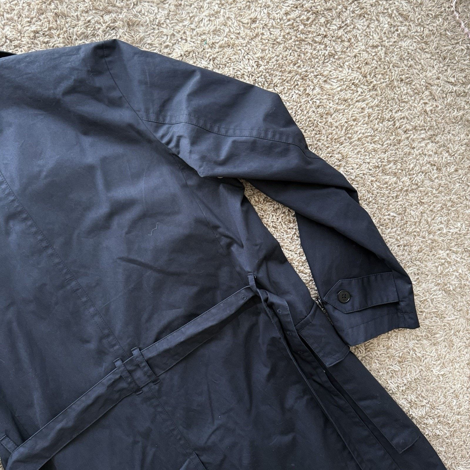 Paul Smith Paul Smith London Trench Coat Navy Belted Double Breasted Size US M / EU 48-50 / 2 - 9 Thumbnail