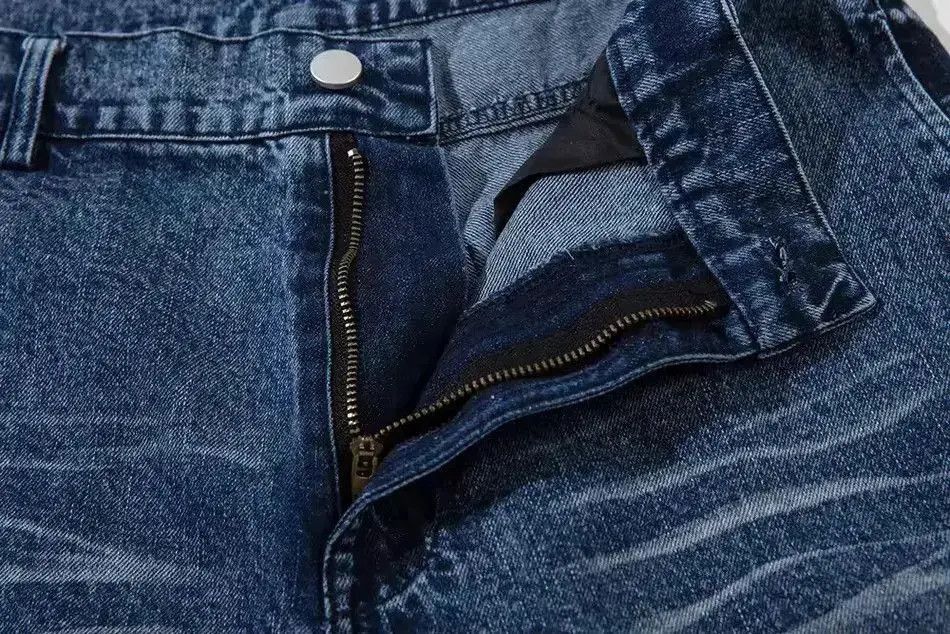Japanese Brand Streetwear Design Baggy Wide Leg Jeans Pants Size US 32 / EU 48 - 4 Thumbnail