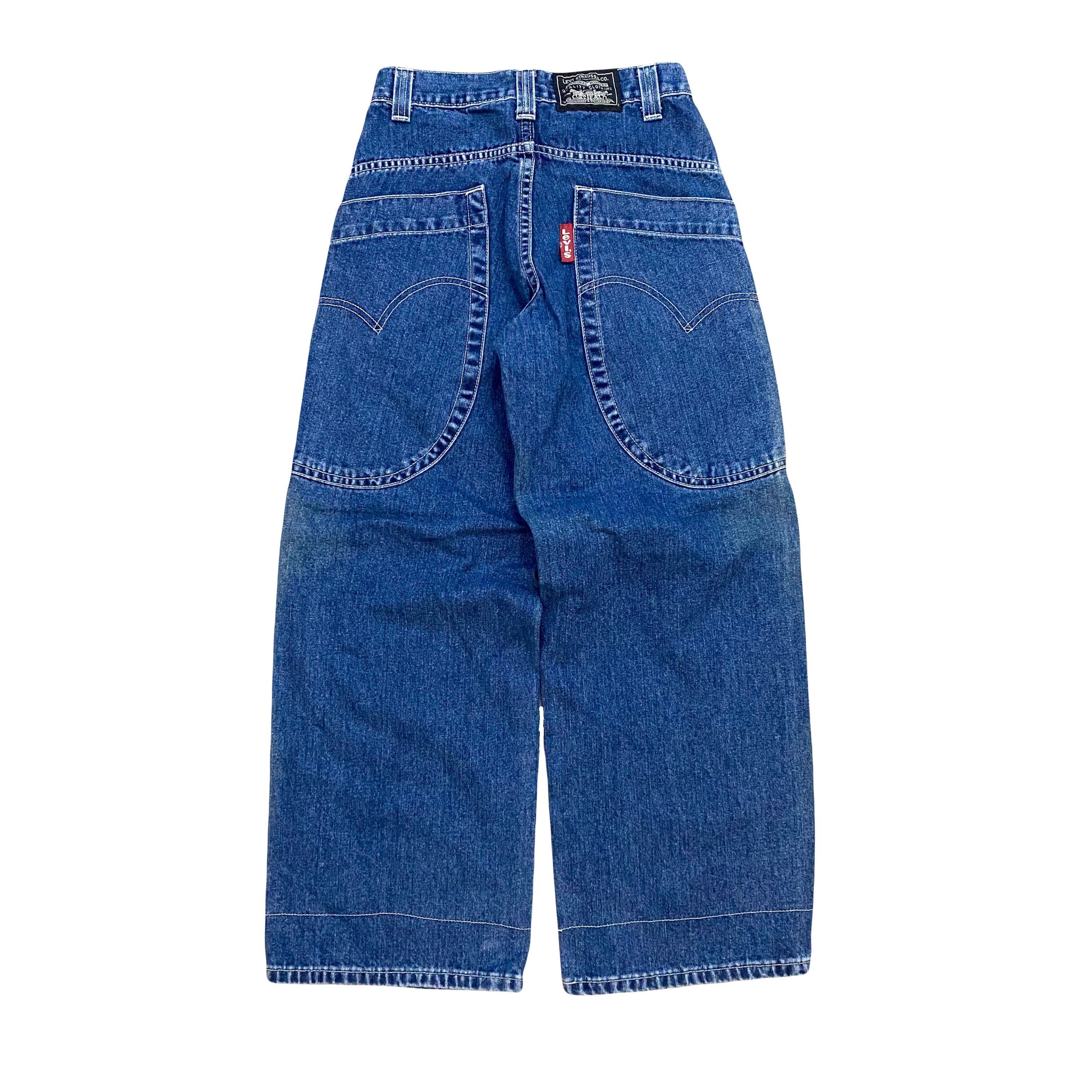 Levi's × Vintage VTG Y2K Levi's Red Tab Wide Leg Denim Jeans Big Tab Size 34" / US 12 / IT 48 - 1 Thumbnail