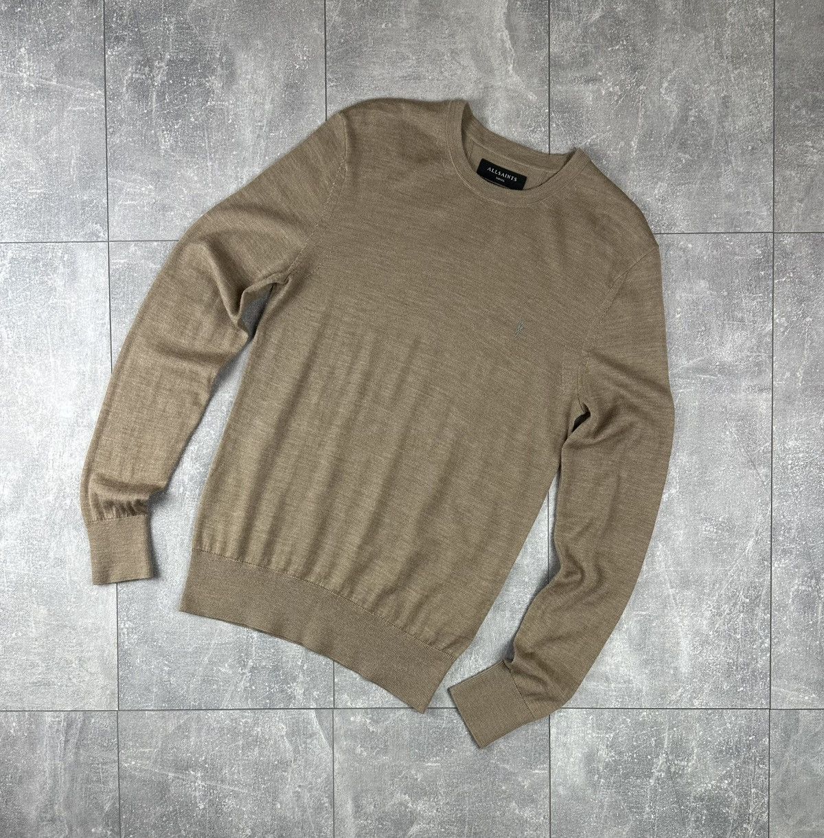 Allsaints Allsaints Merino Wool Small Logo Crew Neck Sweater Size US S / EU 44-46 / 1 - 1 Thumbnail