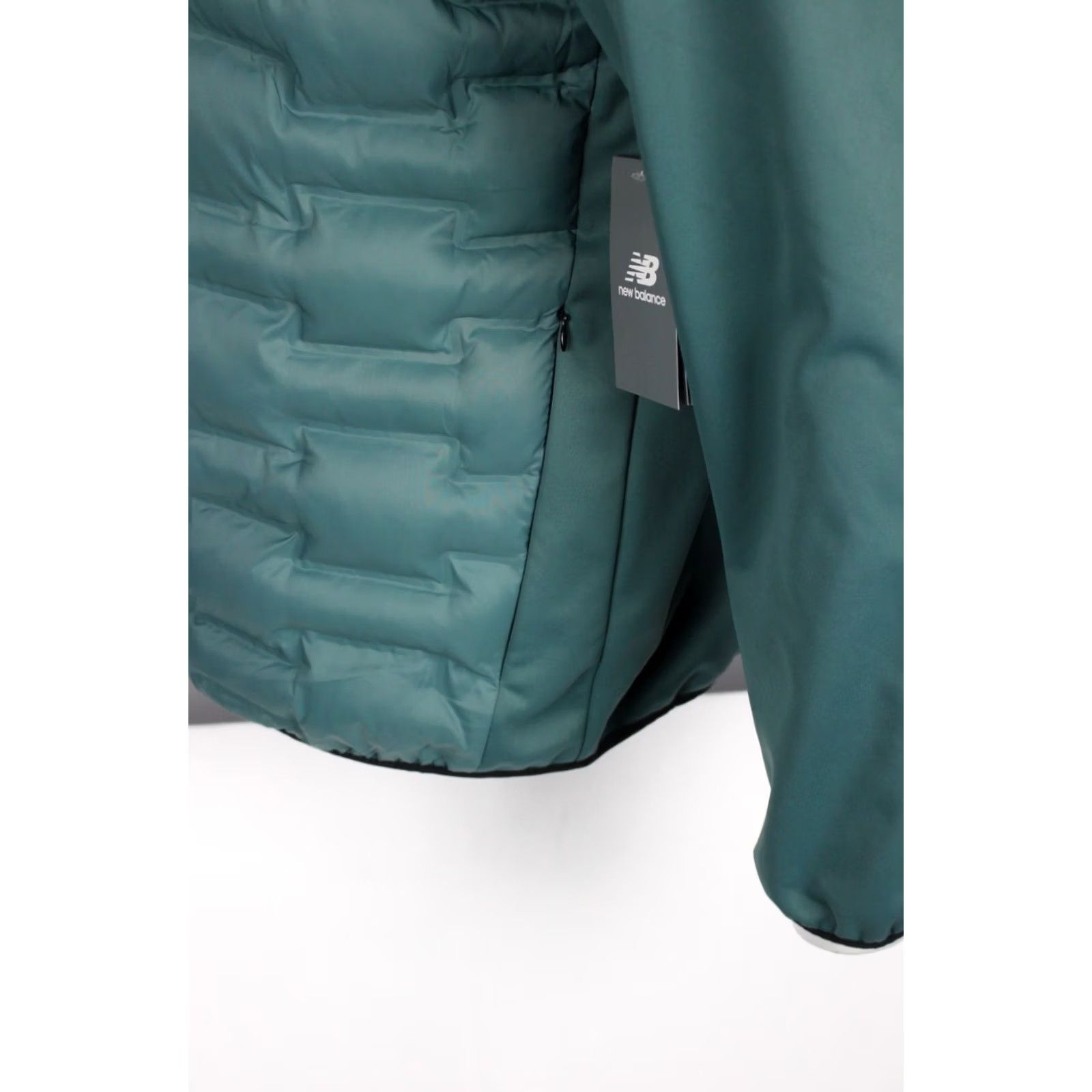 New Balance New Balance Men's Softshell Hybrid Jacket Full Zip Hooded L Large Blue Fleece Size US L / EU 52-54 / 3 - 3 Thumbnail