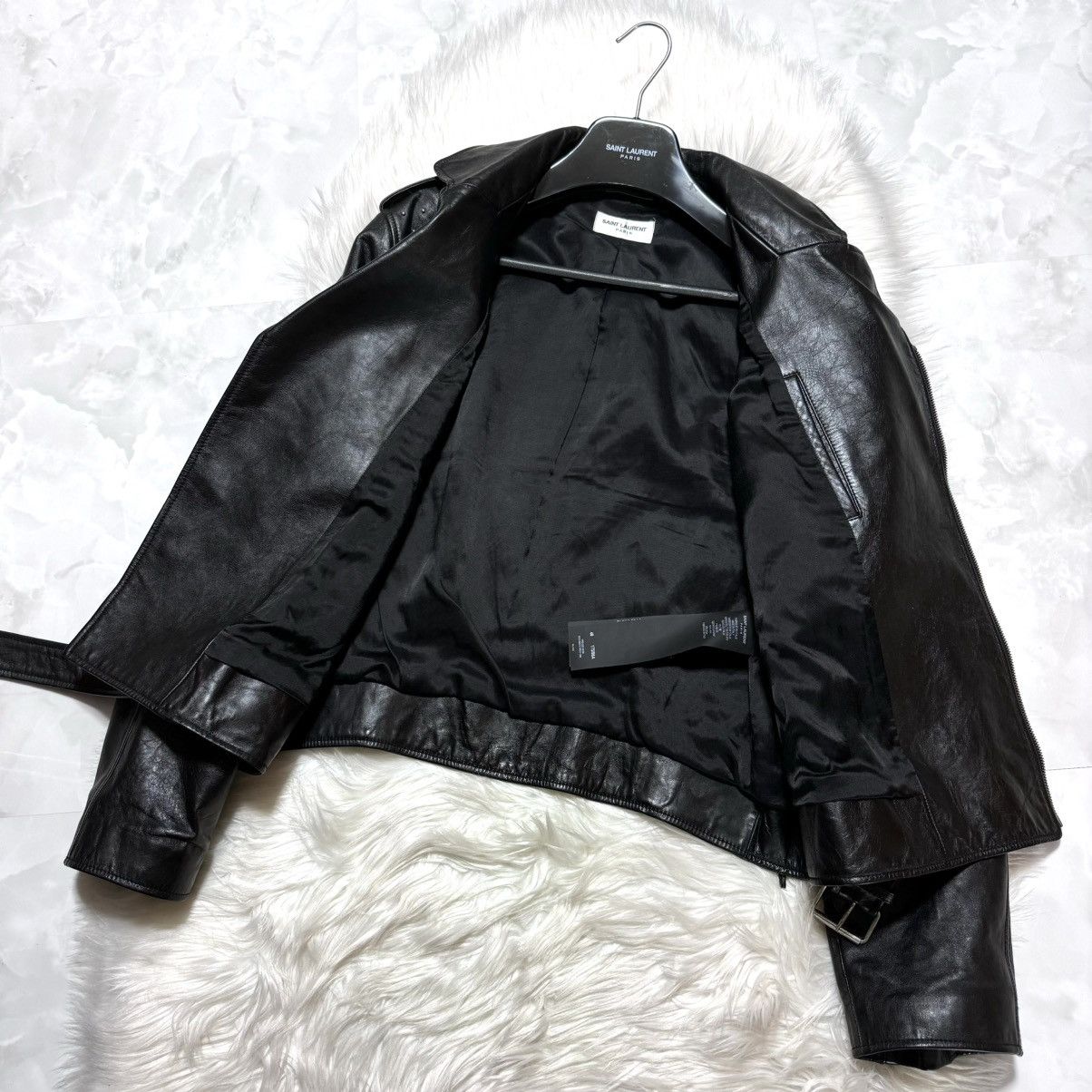 Saint Laurent Paris Saint Laurent Paris, dot studs, cropped leather Jacket Size US M / EU 48-50 / 2 - 9 Thumbnail