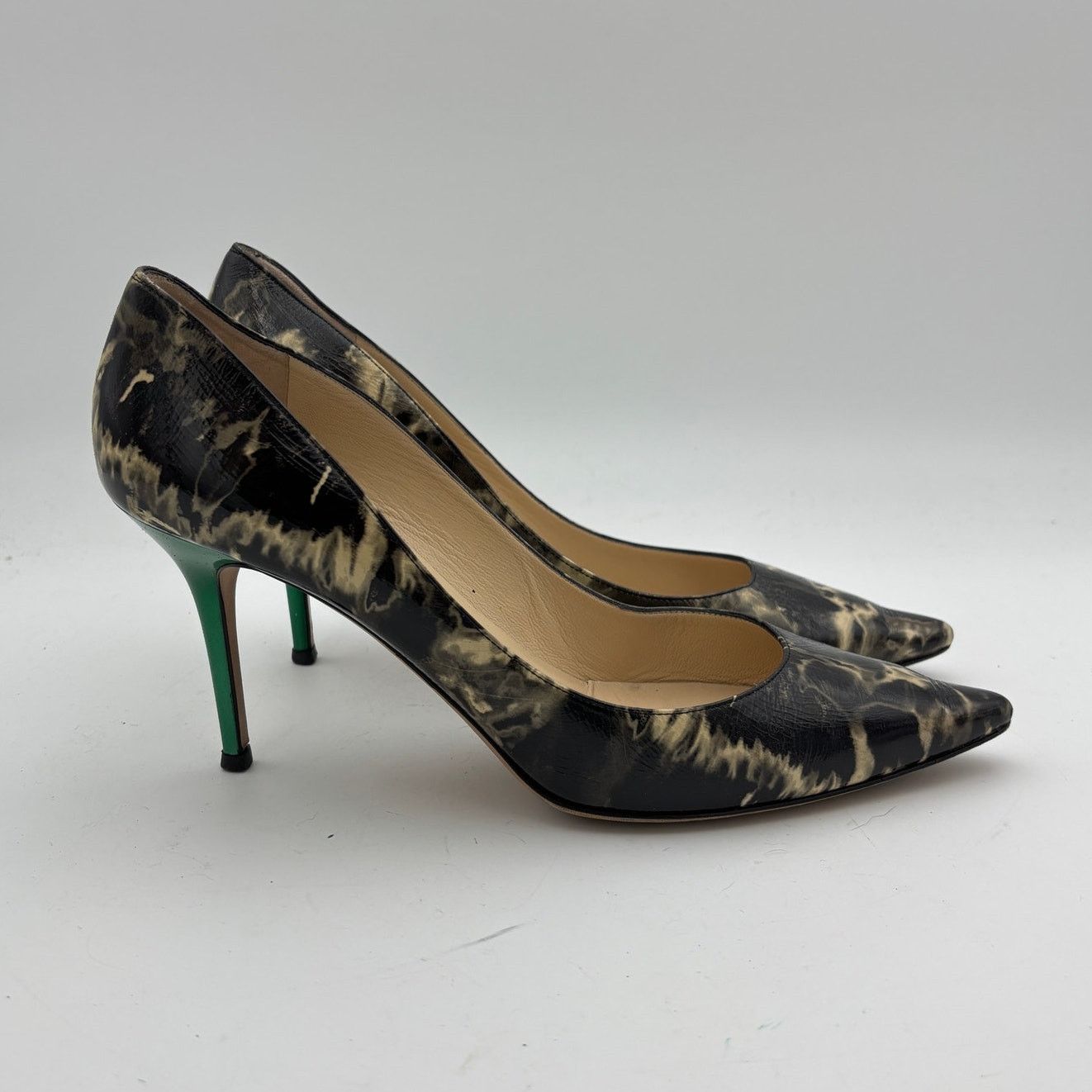 Jimmy Choo Jimmy Choo Romy 85 Patent Leather Heels Pumps Women's 41.5 Size US 11.5 / IT 41.5 - 3 Thumbnail