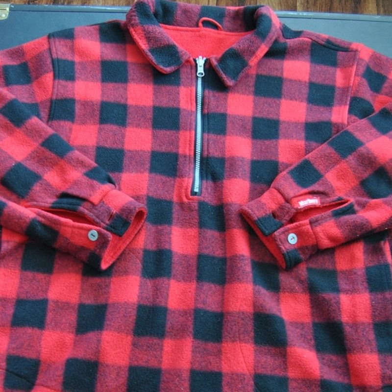 Marlboro Marlboro Reversible Quarter zip Plaid Sweater Red Size US L / EU 52-54 / 3 - 2 Thumbnail