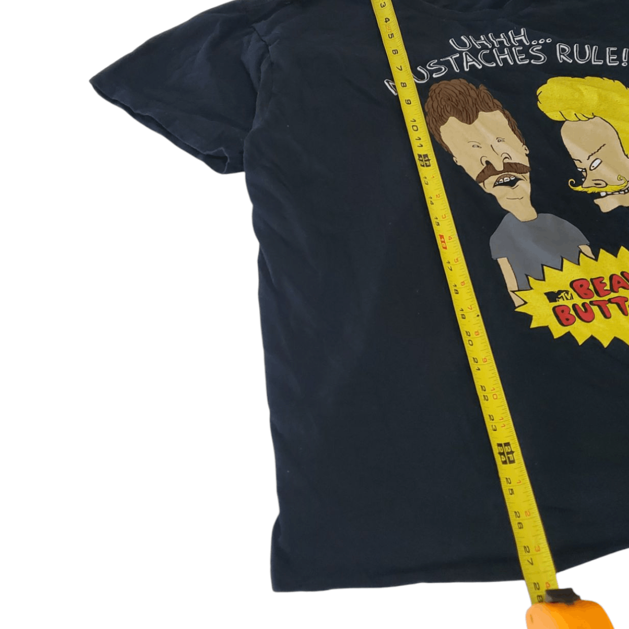 Vintage Beavis and Butthead Mustache T-Shirt Size US XL / EU 56 / 4 - 5 Thumbnail